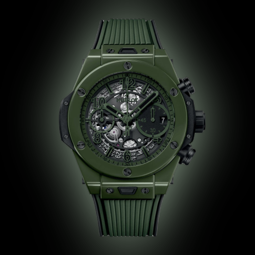 Hublot Big Bang Unico Green Dial, mm, Manual Winding