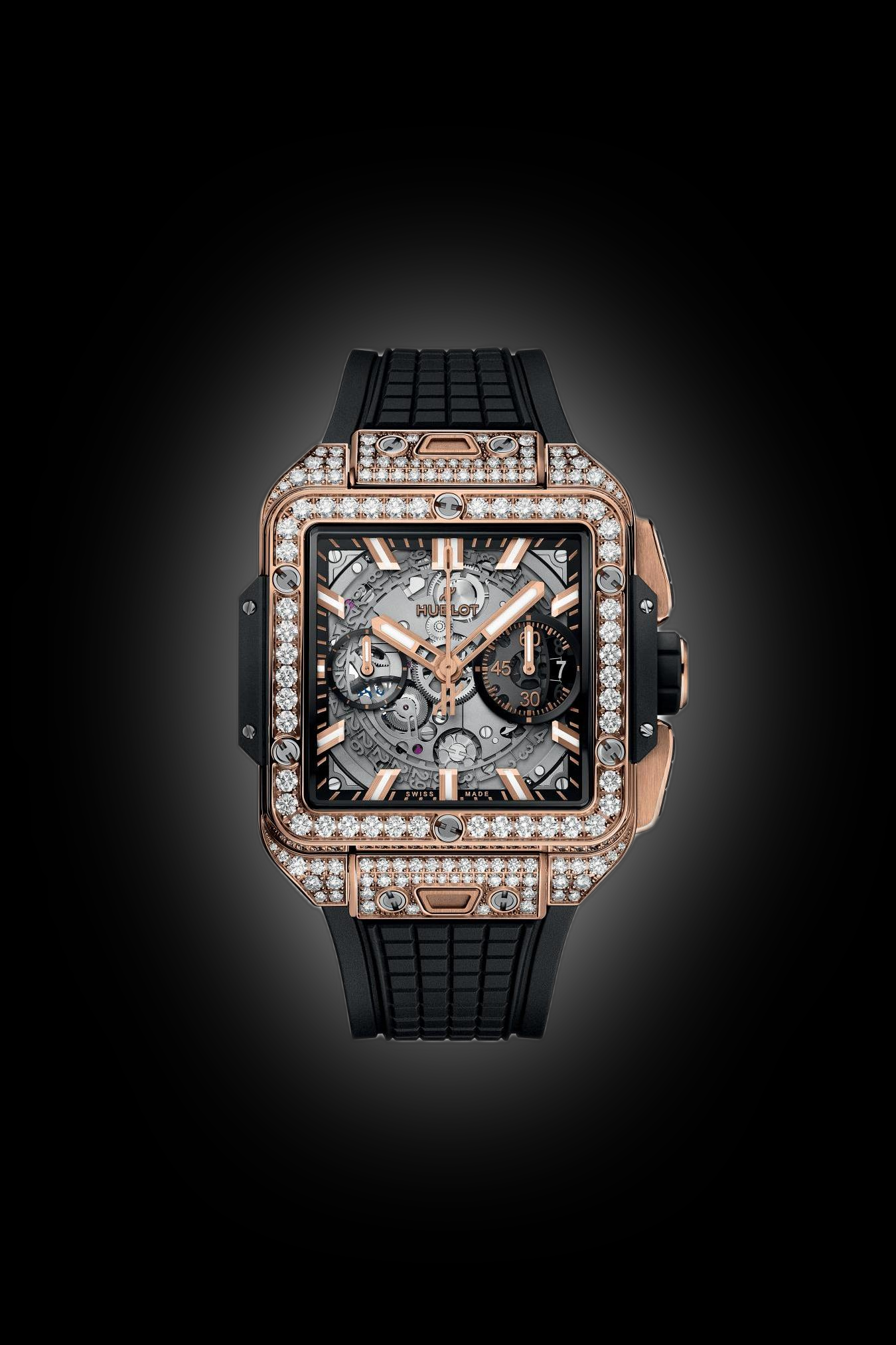 Hublot Square Bang Unico 821.OX 18K King Gold, 42.0 mm, 100.0 m