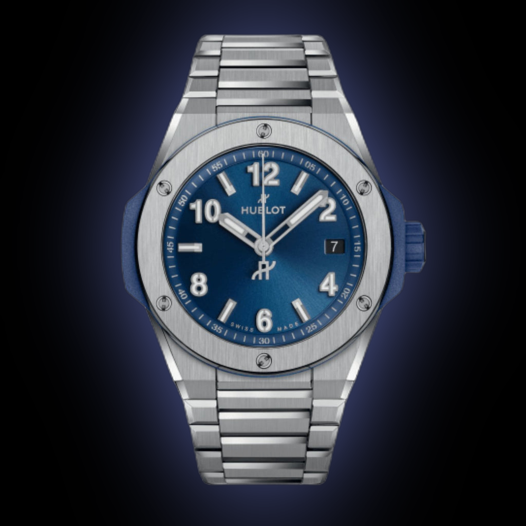 Hublot Big Bang 38 457.NX Blue Dial, Titanium, 38.0 mm, Integrated