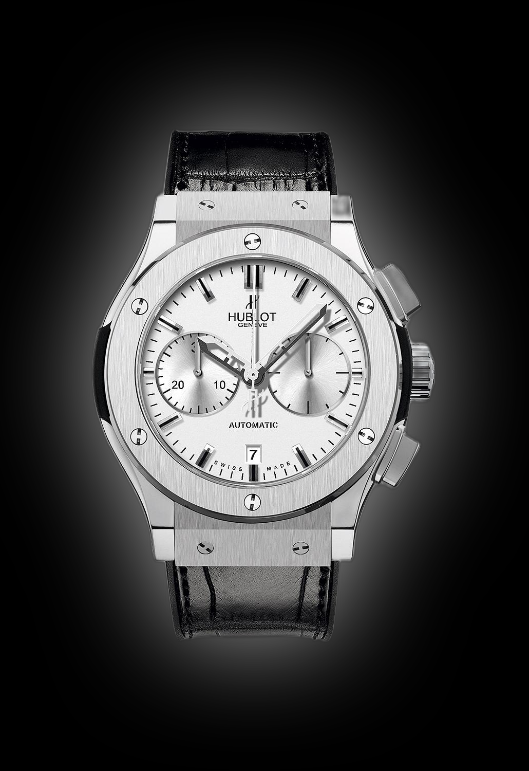 Hublot Classic Fusion 521.NX Silver Opaline Dial, Titanium, 45.0