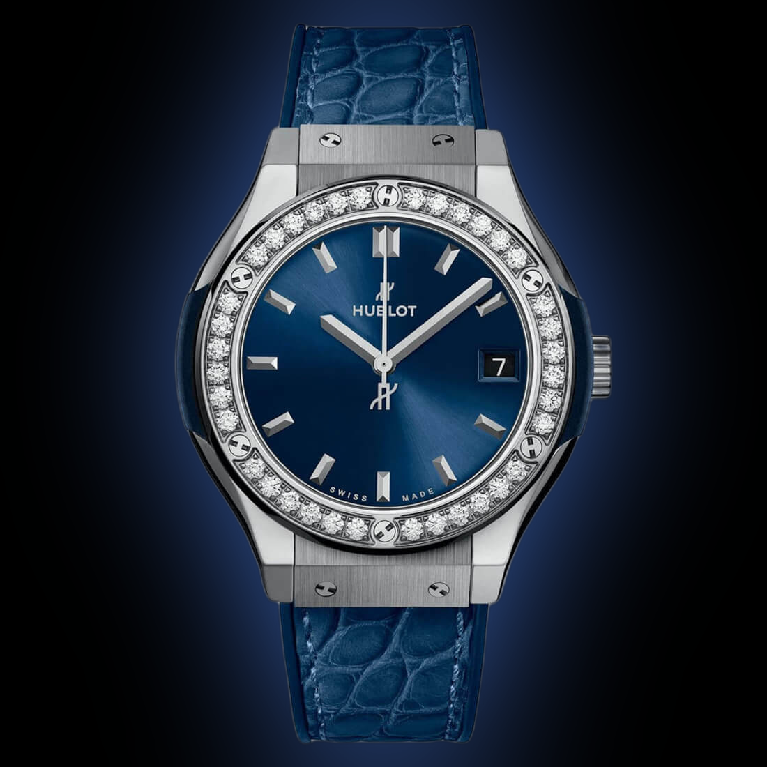 時計 Hublot Classic Fusion Blue Titanium Classic Fusion Titanium Blue 45 mm