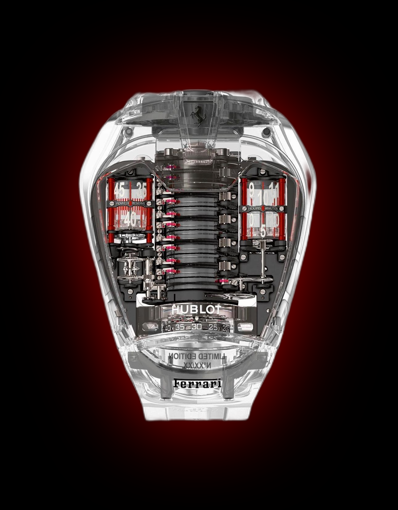 Hublot MP 05 905.JX Skeleton Dial, Titanium, 39.5 mm, Laferrari Sapphire