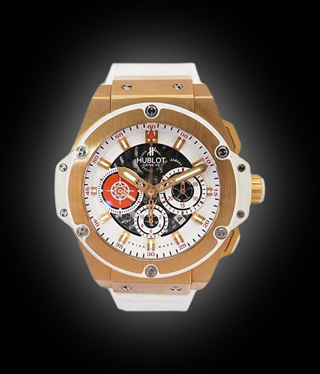 Hublot King Power 710.OE Matte White Dial, 18kt Rose Gold, 48.0 mm