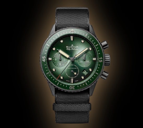 Blancpain Fifty Fathoms Bathyscaphe 5200 Green Dial, Ceramic, 43.6