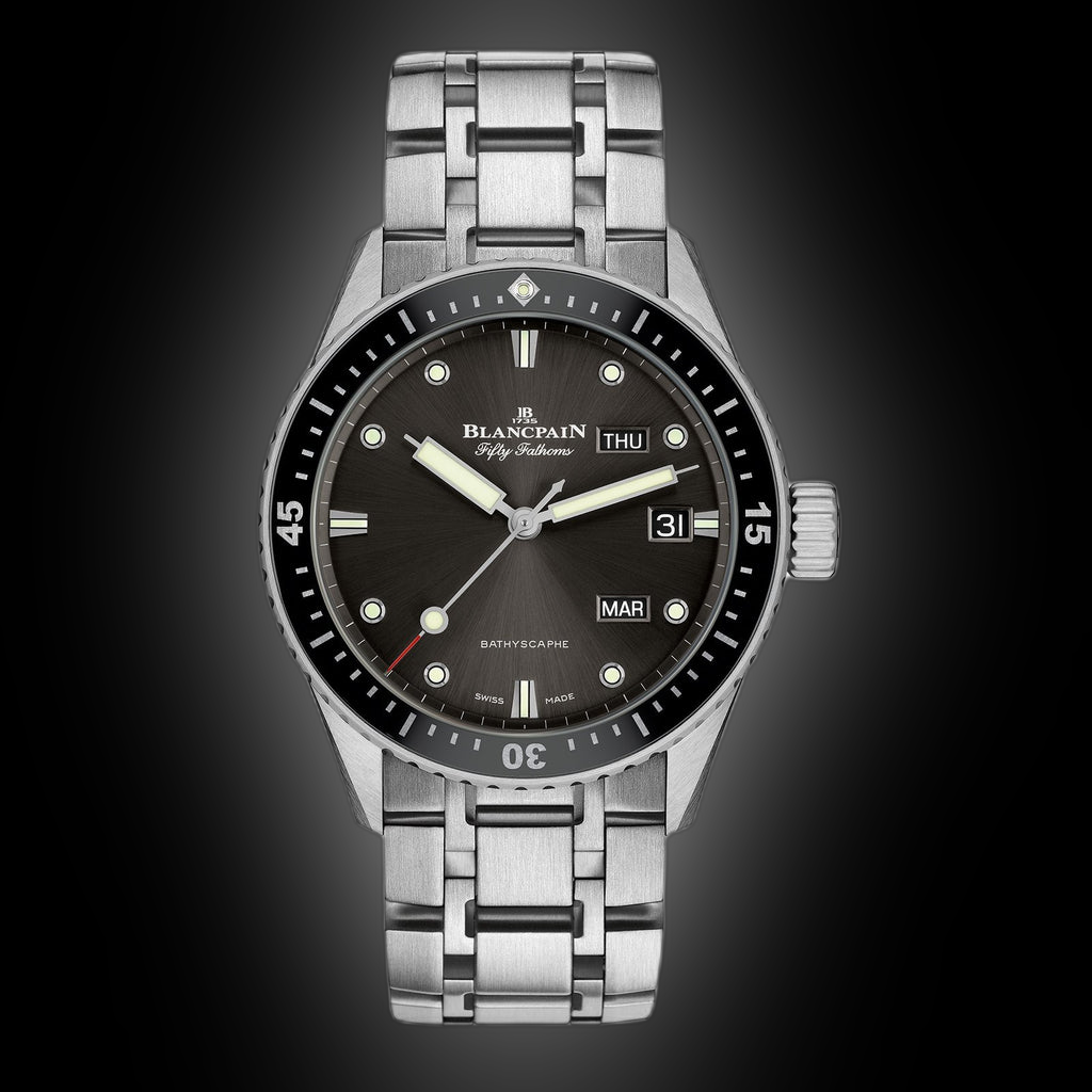 Blancpain Fifty Fathoms Bathyscaphe 5071 Grey Dial, Stainless