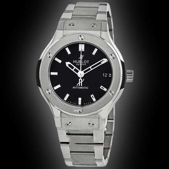 Hublot Classic Fusion 565.NX Black Dial, Titanium, 38.0 mm, Self