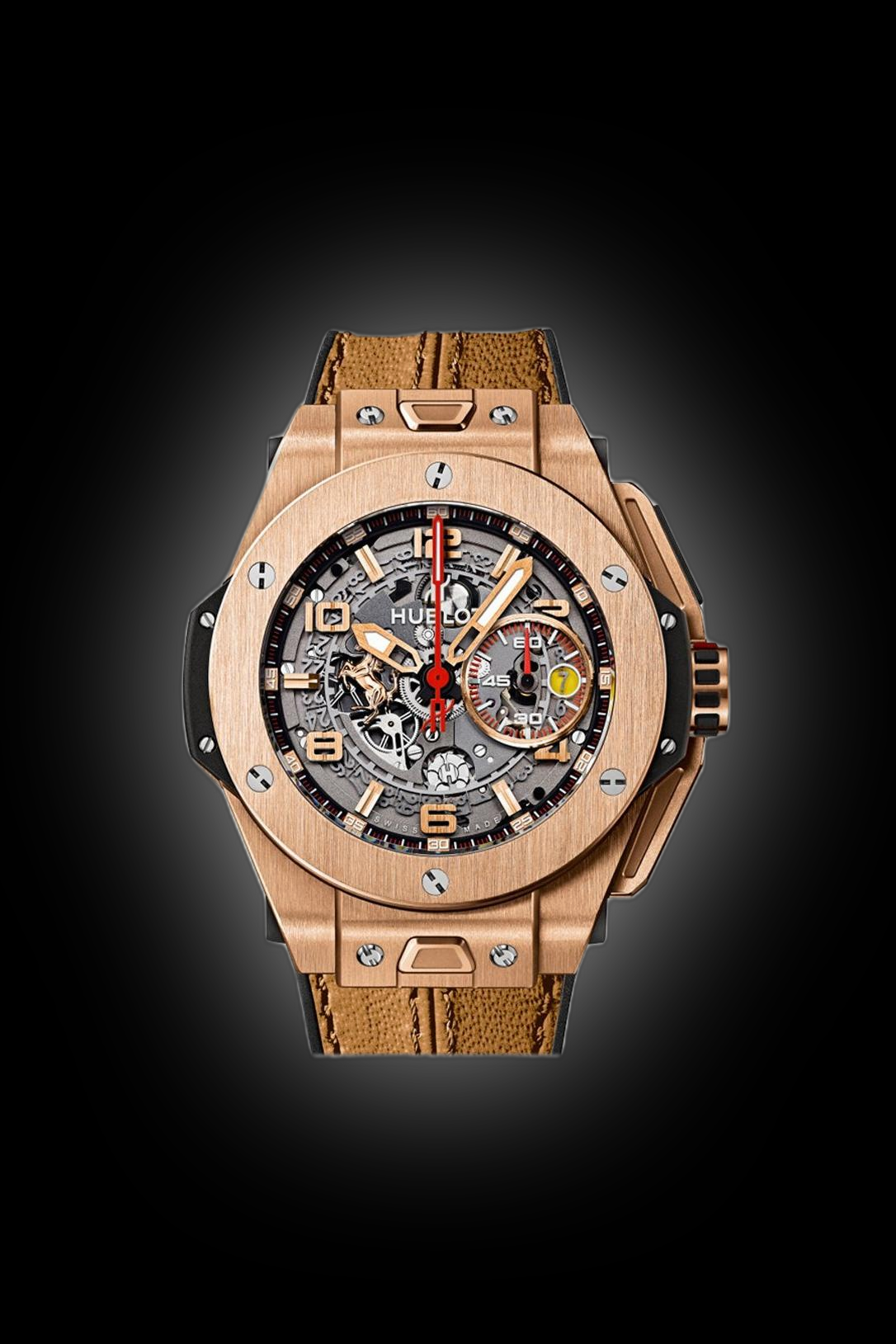 Hublot Big Bang Unico 413.OX.4738.PR.KOB15 Burgundy Dial, 18kt