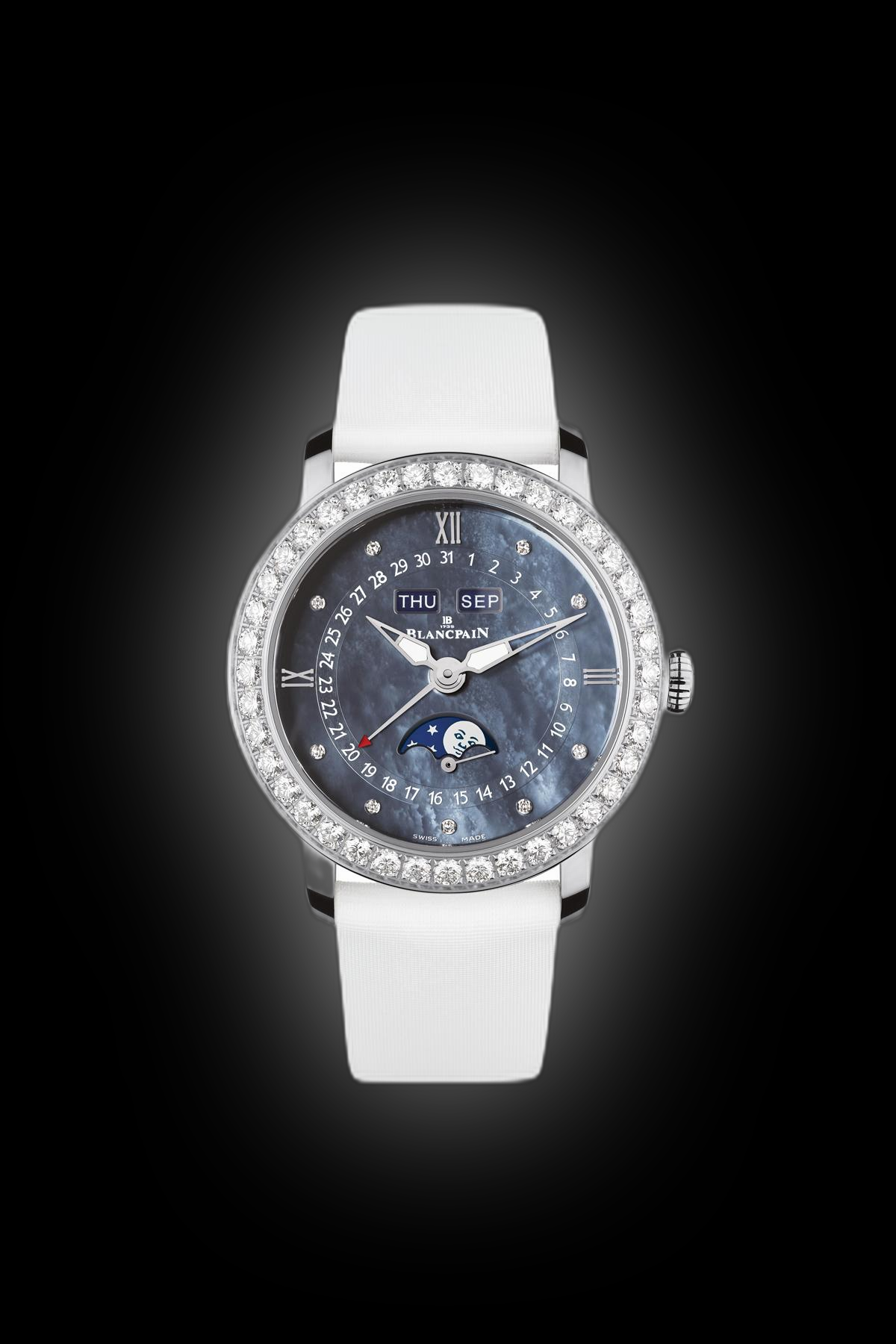 Blancpain Ladybird 3663 Blue Mother-Of-Pearl Dial, Steel, 35.0 mm ...