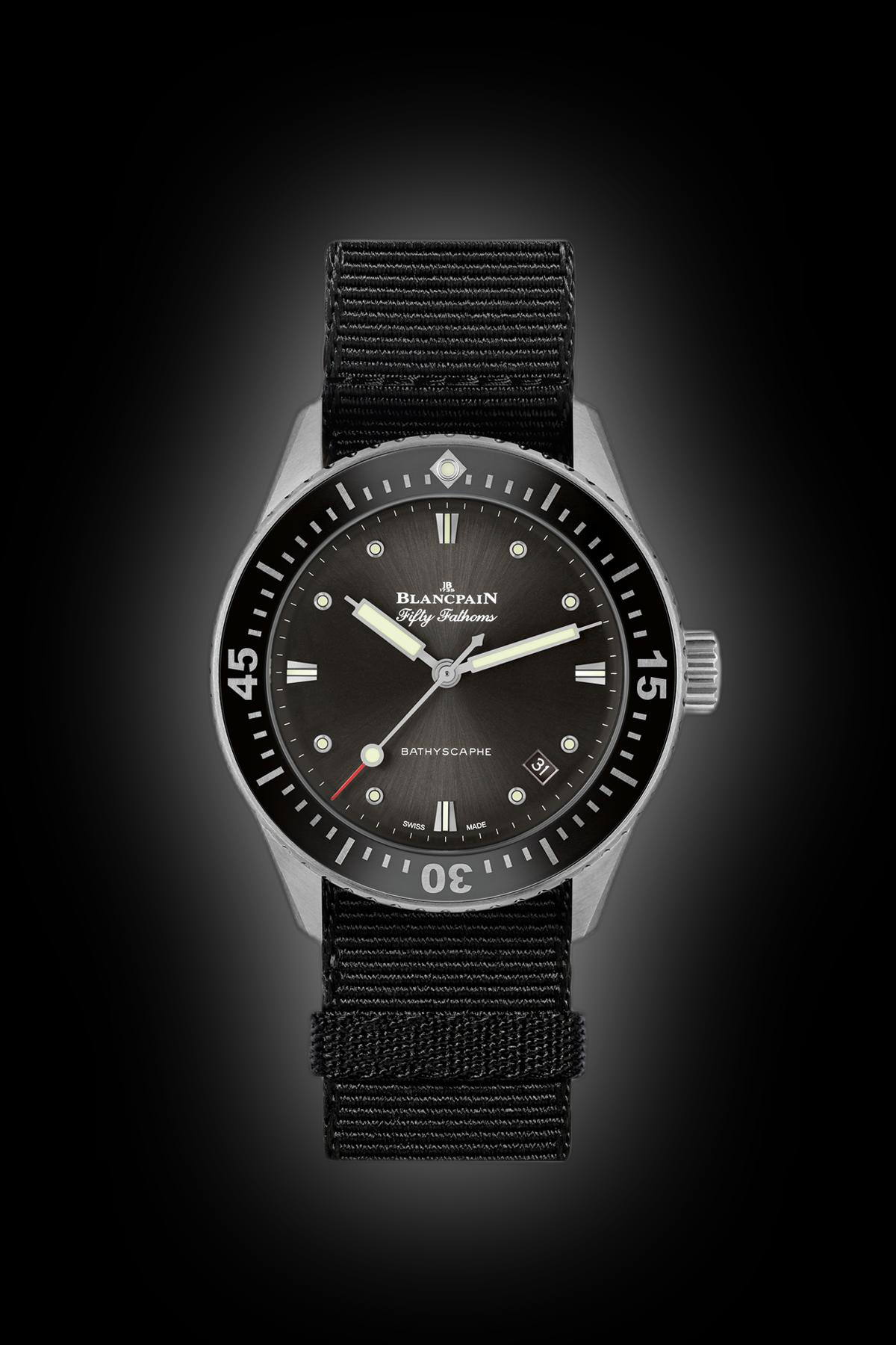 Blancpain Fifty Fathoms Bathyscaphe 5100 Grey Meteor Dial, Steel