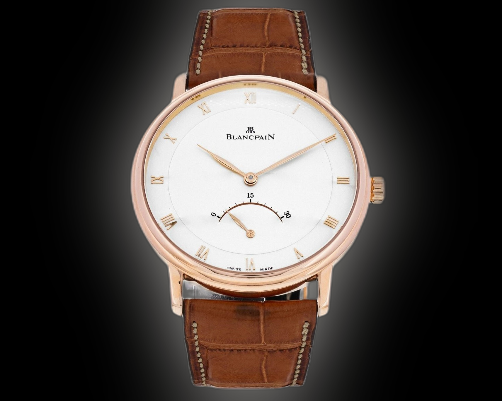 Blancpain Villeret 4063 Ivory Dial, 18k Rose Gold, 40.0 mm, Self 