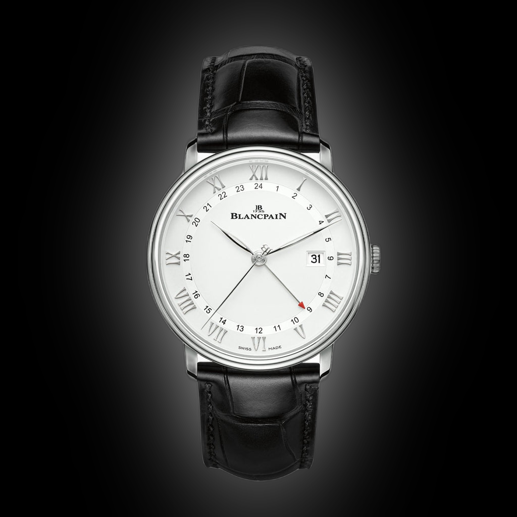 Blancpain Villeret 6662 White Dial, Steel, 40.0 mm, GMT