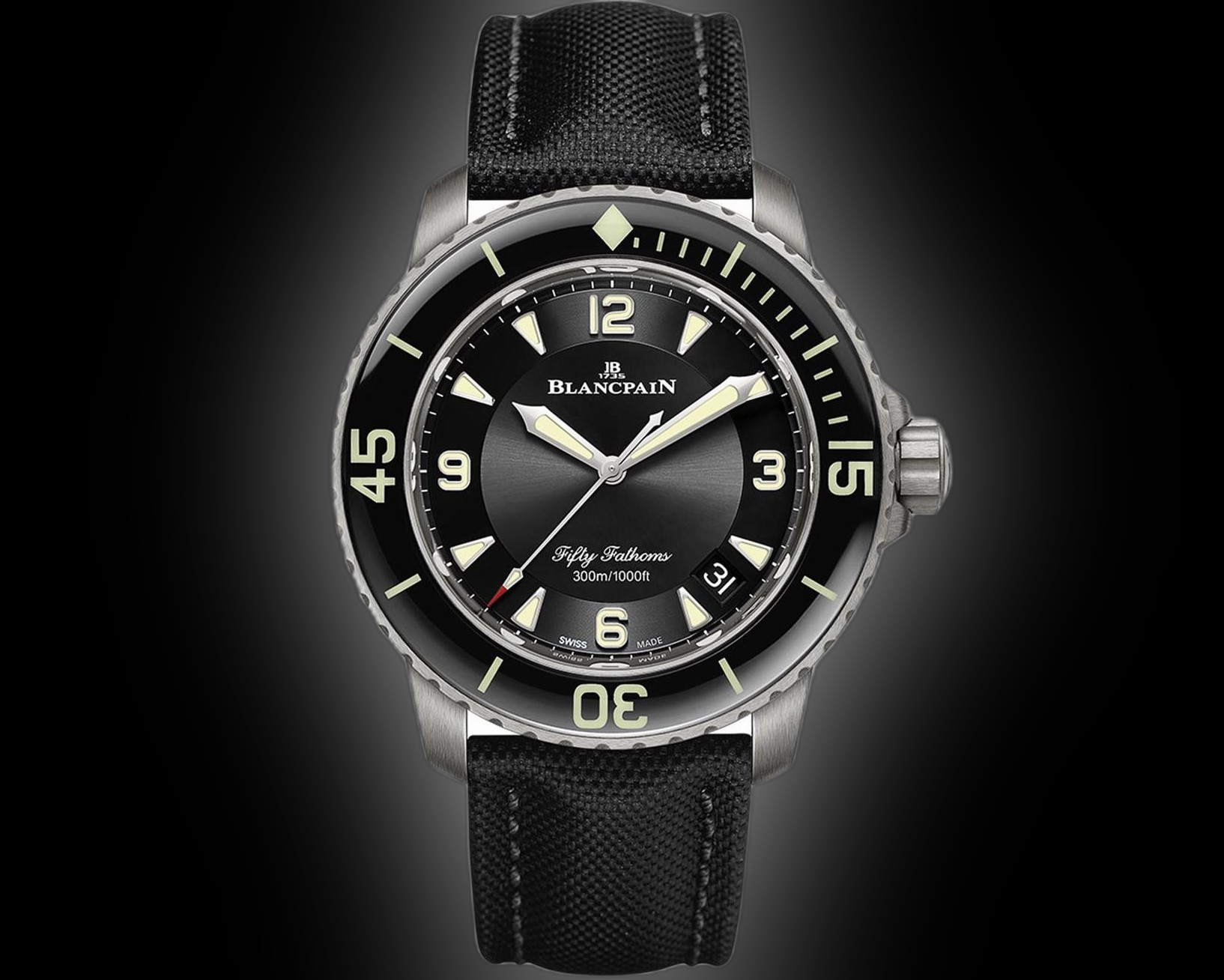 Blancpain Fifty Fathoms 5015 Blue Dial, Red Gold, mm, Self