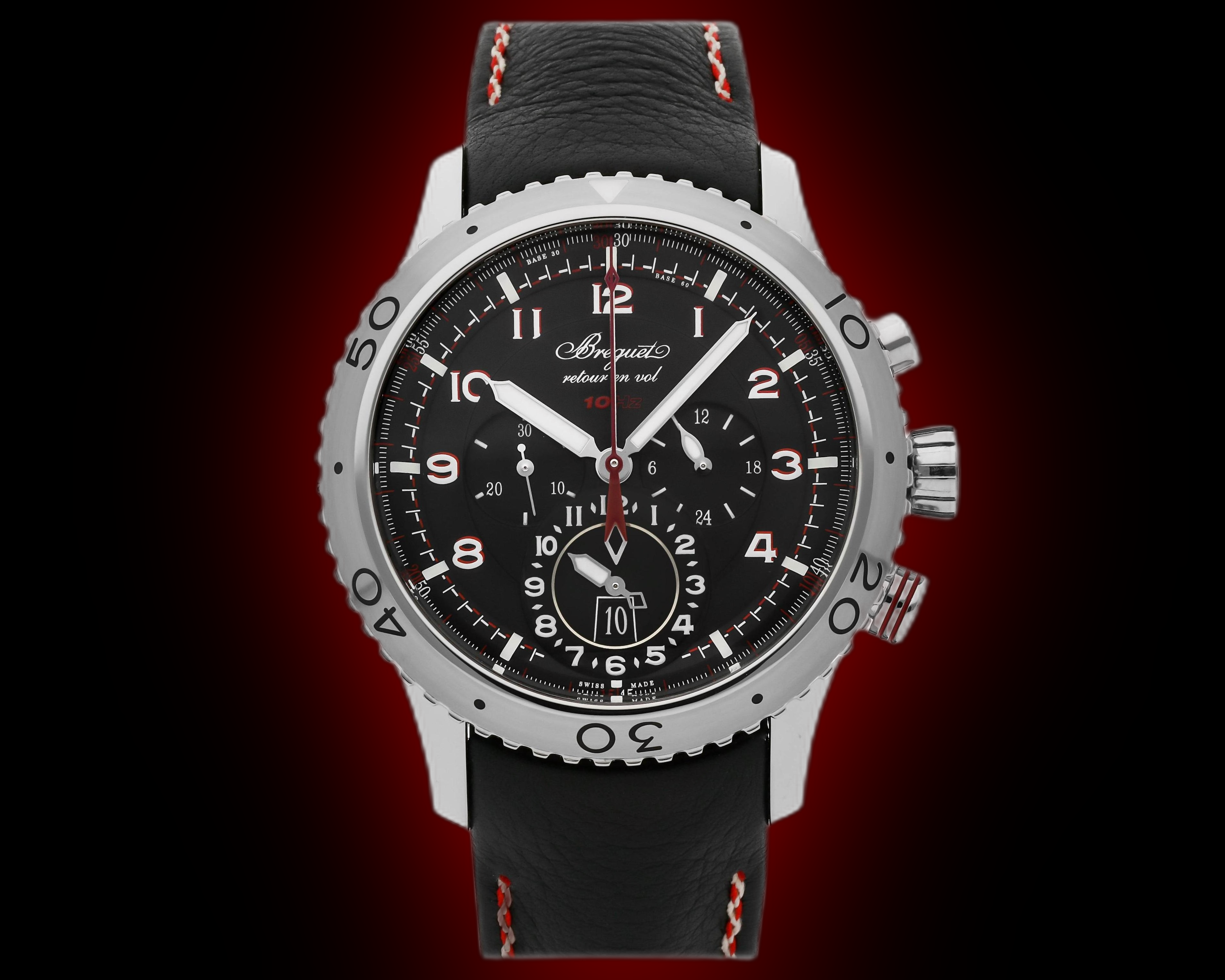 Breguet Type XX 3880ST Black Dial, Stainless Steel, Chronograph
