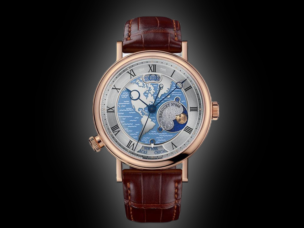 Breguet Classique 5717 Blue Dial, 18K Rose Gold, 43.0 mm, Hora Mundi