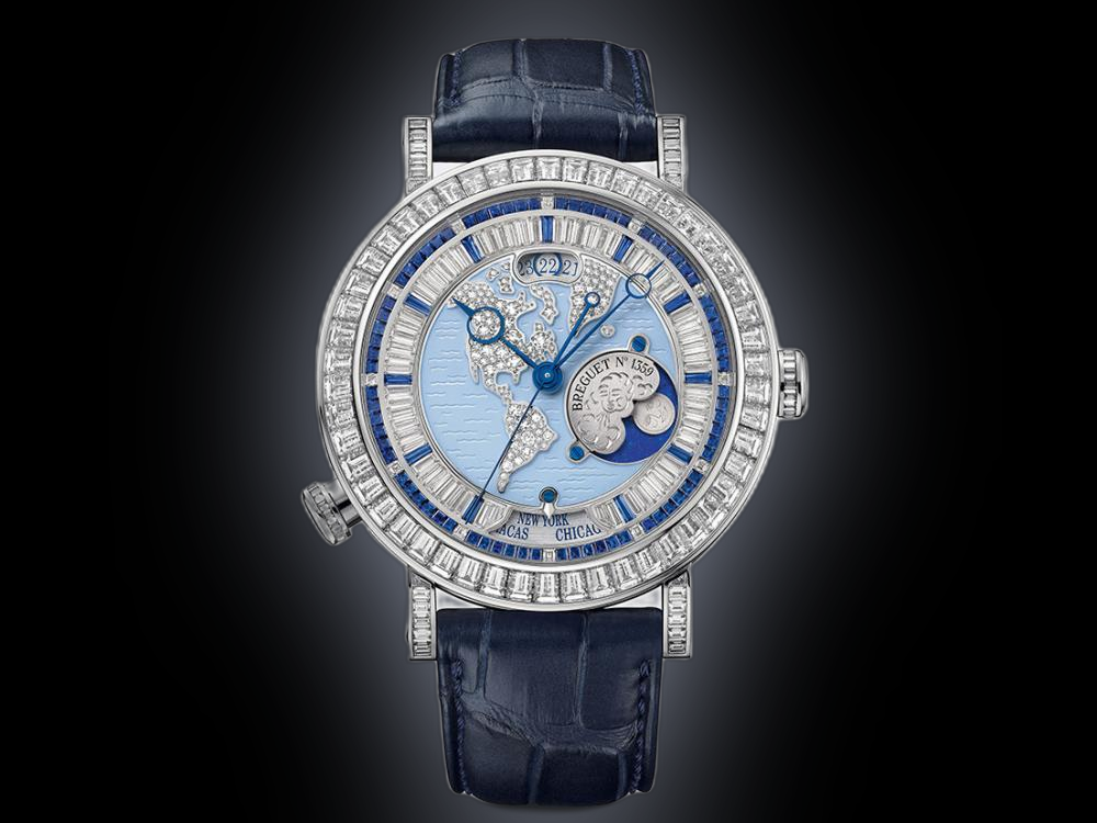 Breguet Classique 5719 Blue Dial, Platinum, Hora Mundi, Self Winding