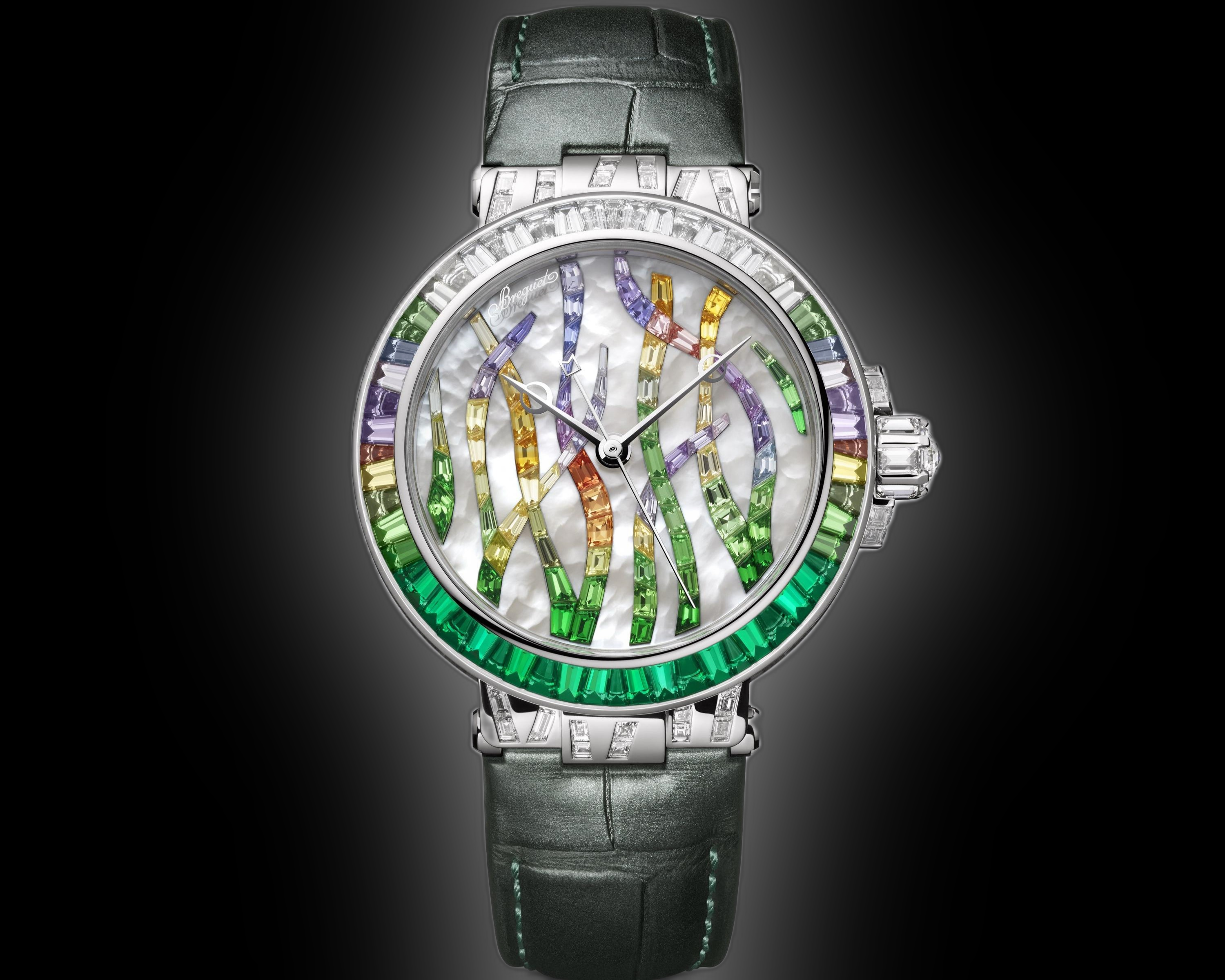 Breguet Marine 9509 18K White Gold, 35.8 mm, Poseidonia, Haute Joaillerie