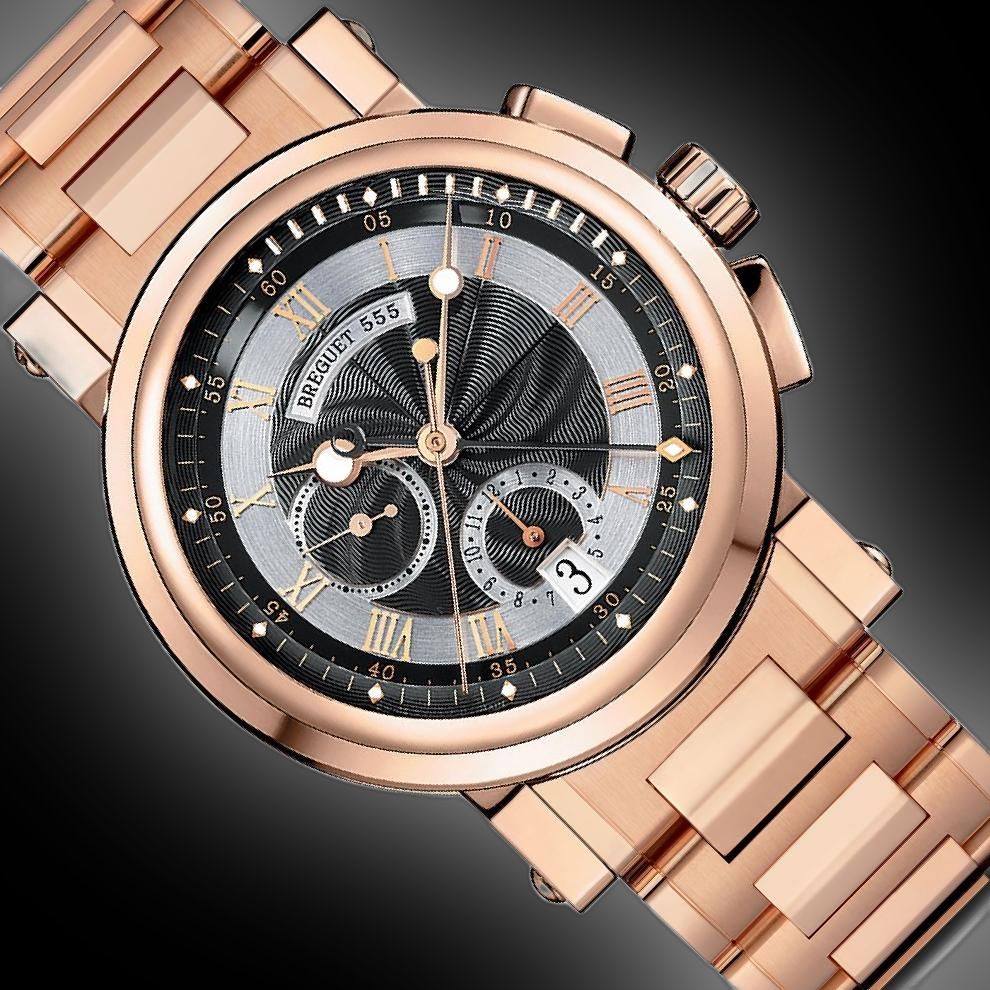 BREGUET Marine 5827` & 5857  ラグ幅22mm Watch Breguet Marine 5827 Chronographe | Marine 5827BR/Z2/5ZU Pink