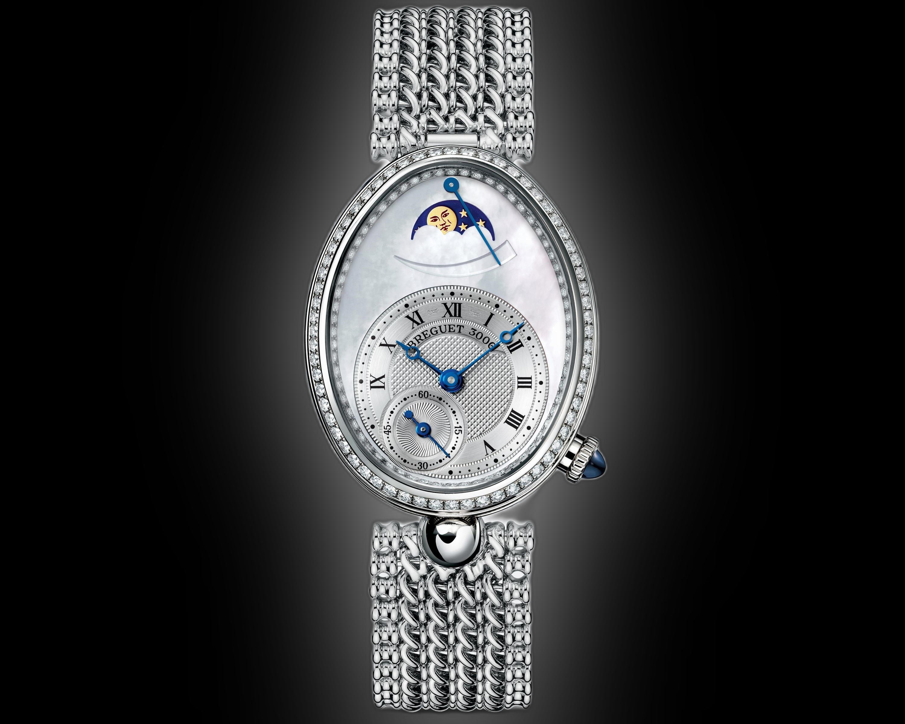 Breguet Reine de Naples 8908 White Mother of Pearl Dial, Rose Gold