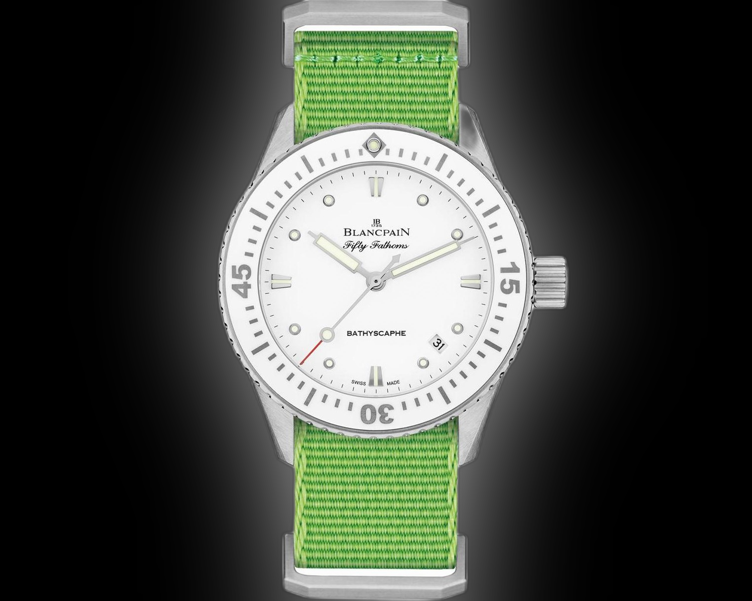 Blancpain Fifty Fathoms Bathyscaphe 5100 White Dial, Steel, 38 mm