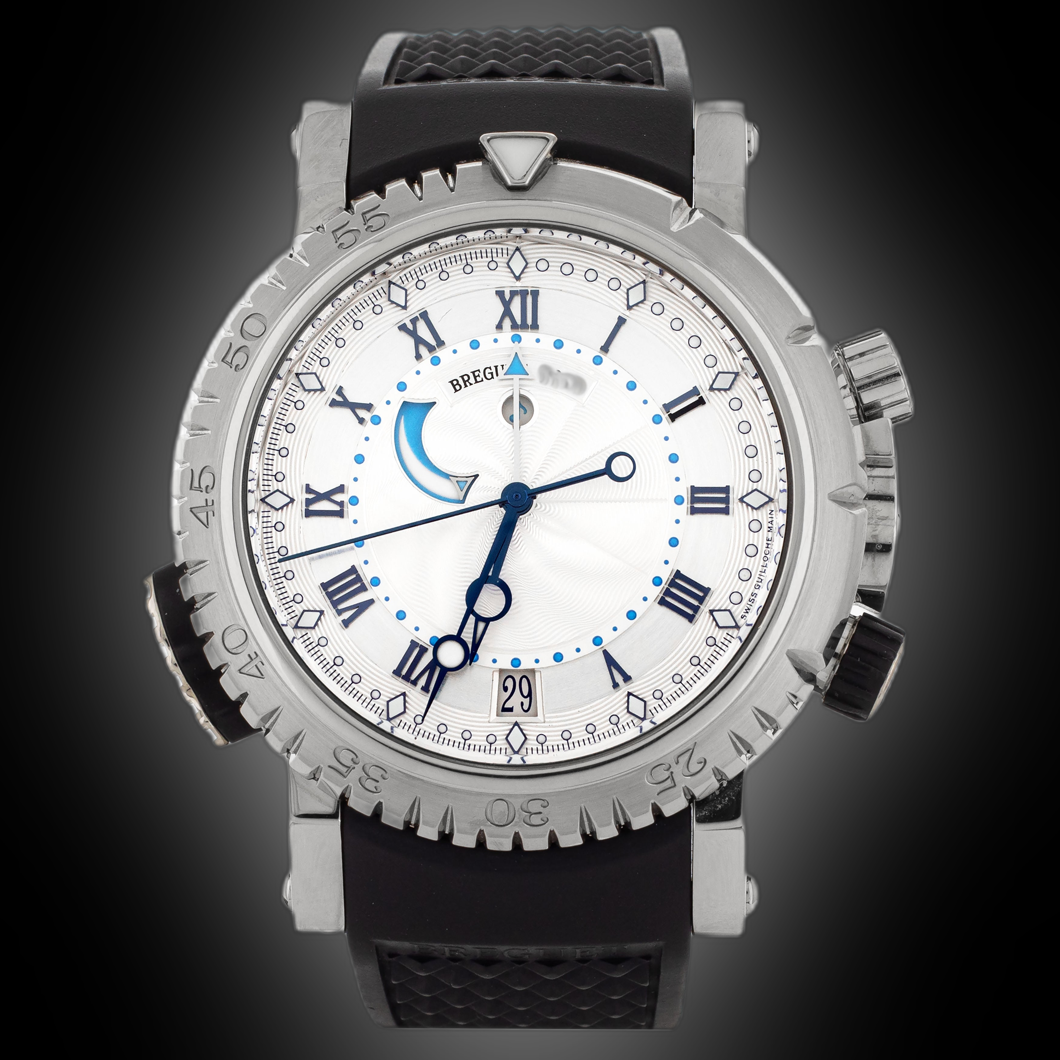 Breguet Marine 5847BB Silver Dial, 18kt White Gold, Royal, Men's Watch