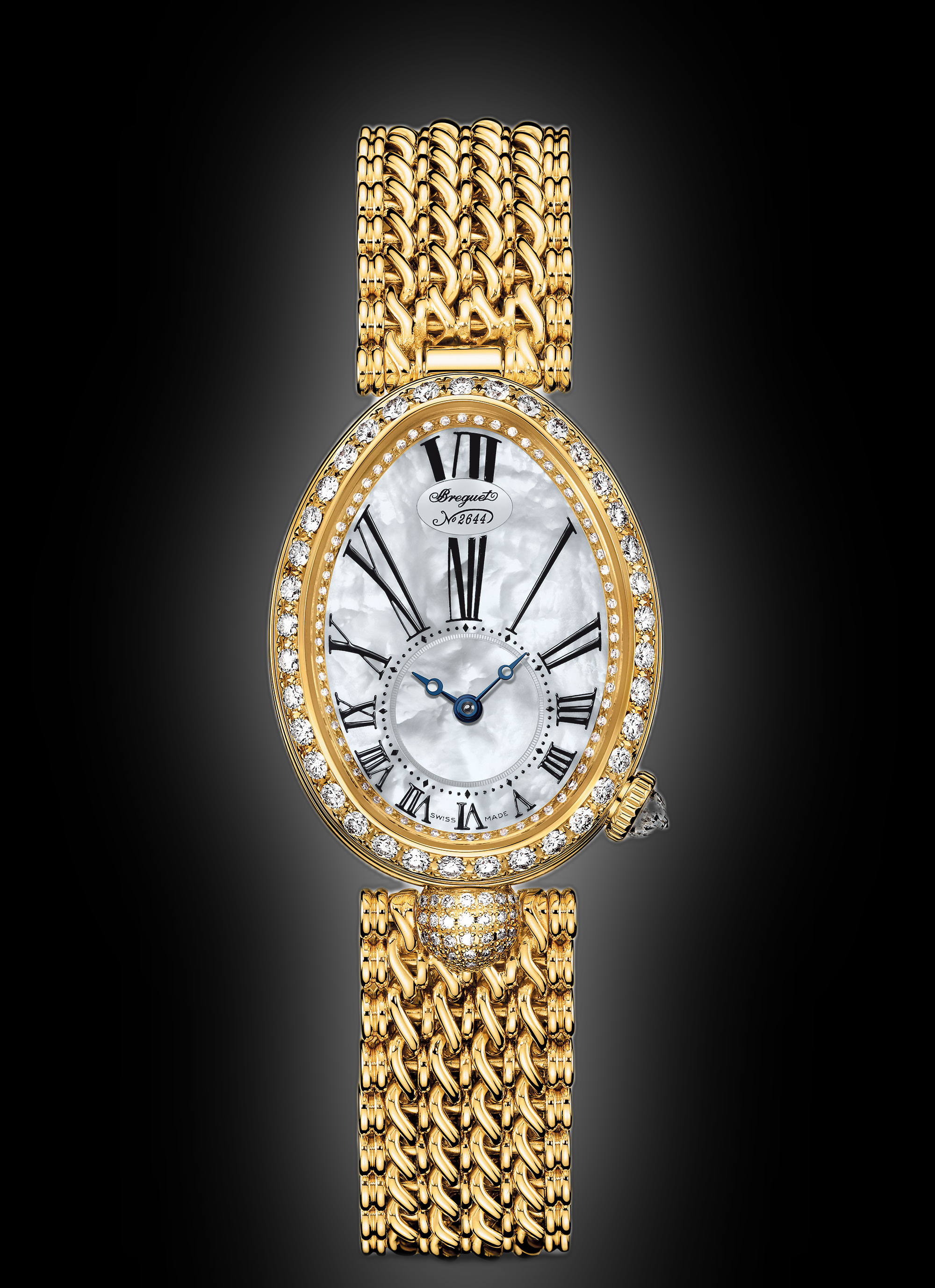 Breguet Reine de Naples 8928 Mother of Pearl Dial, 18kt Yellow