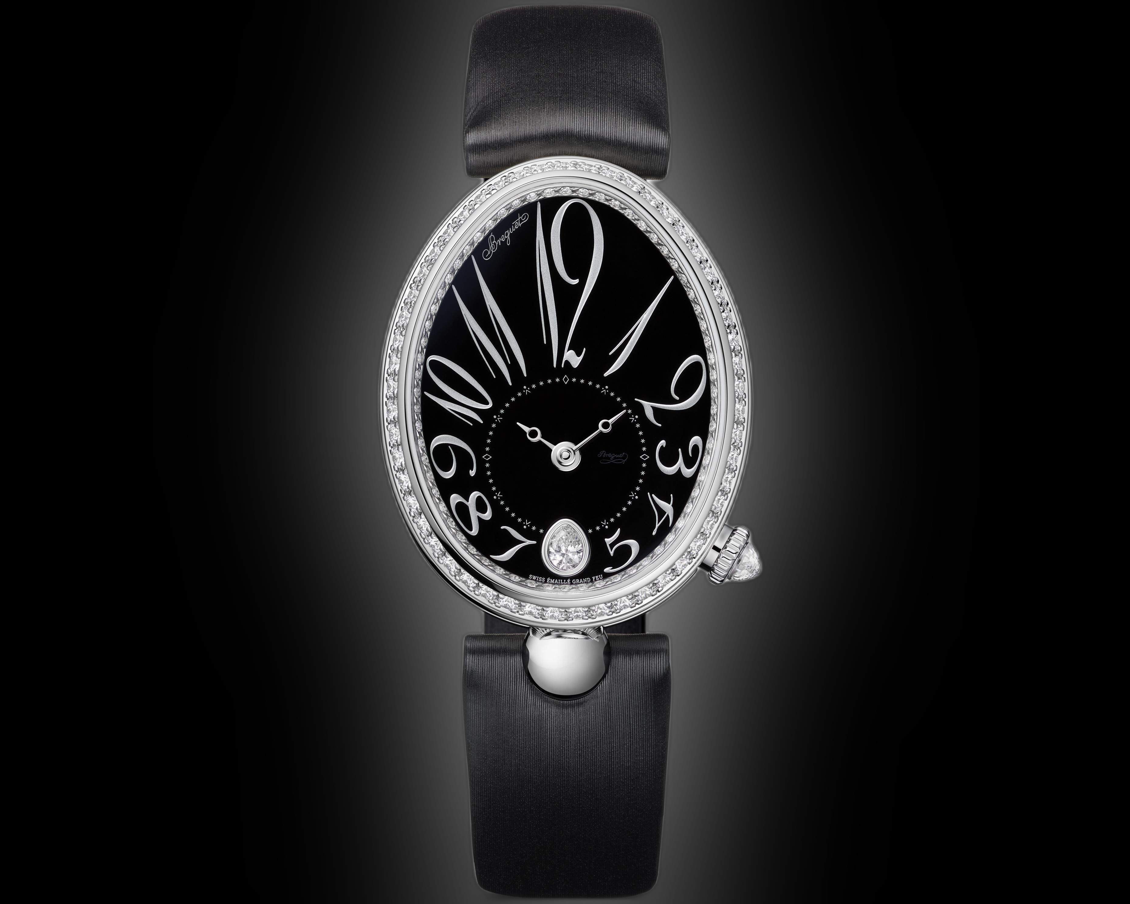 Breguet Reine de Naples 8918 18K White Gold, 28.5 mm, Grand Feu