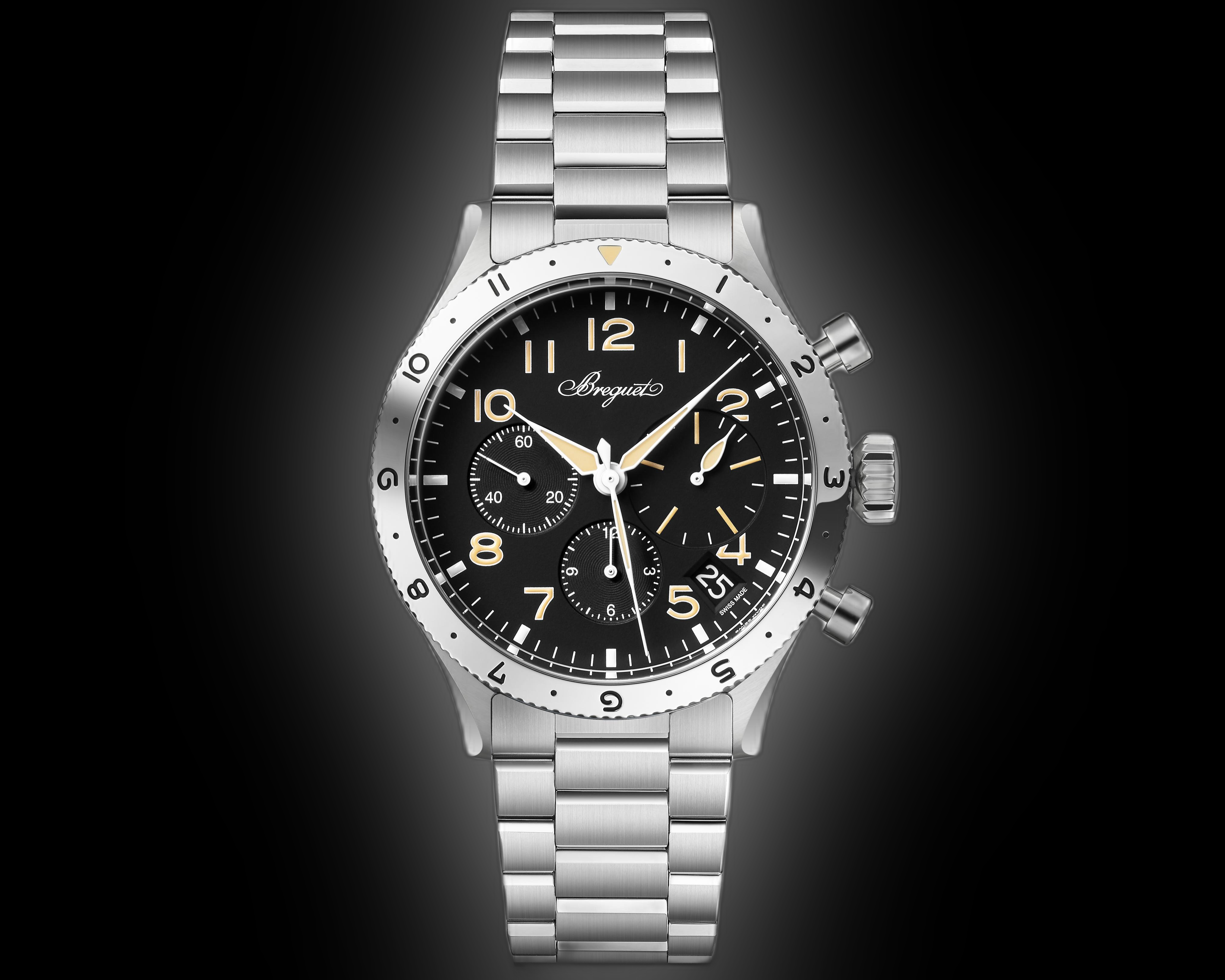 Breguet Type XX 2067ST Steel, 42.0 mm, Chronographe, Calf Textile
