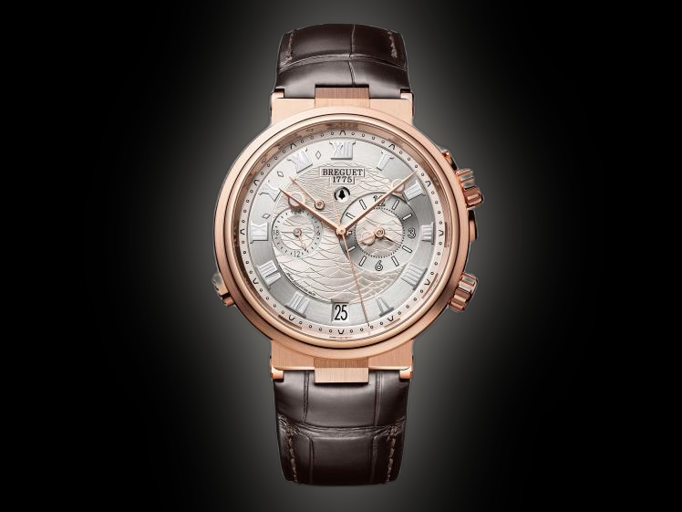 Breguet Marine 5547 Silvery Dial, 18K Rose Gold, Alarme Musicale