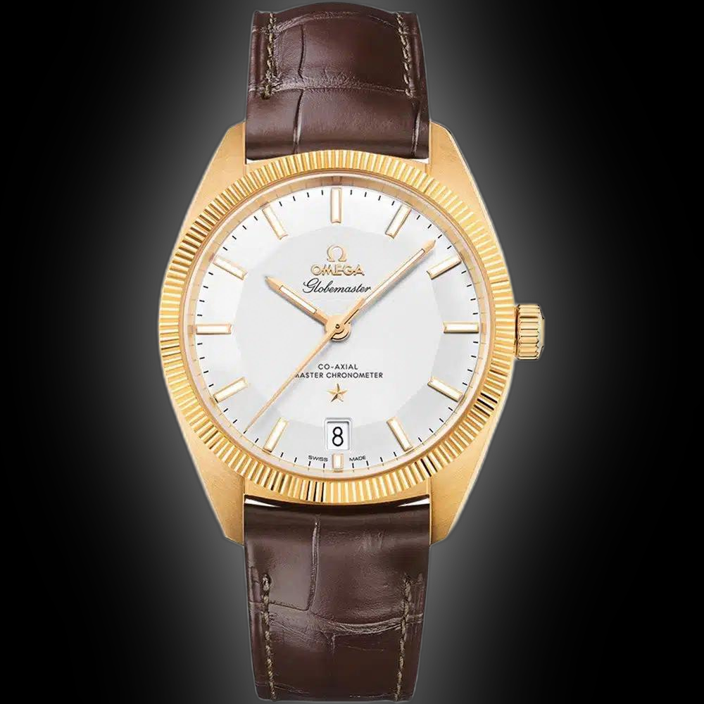 Omega Constellation Globemaster Silver Dial, 18K Yellow