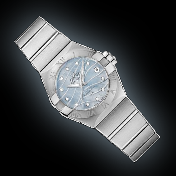 Omega Constellation 27 123.10 Blue Mother of Pearl Dial, Stainless