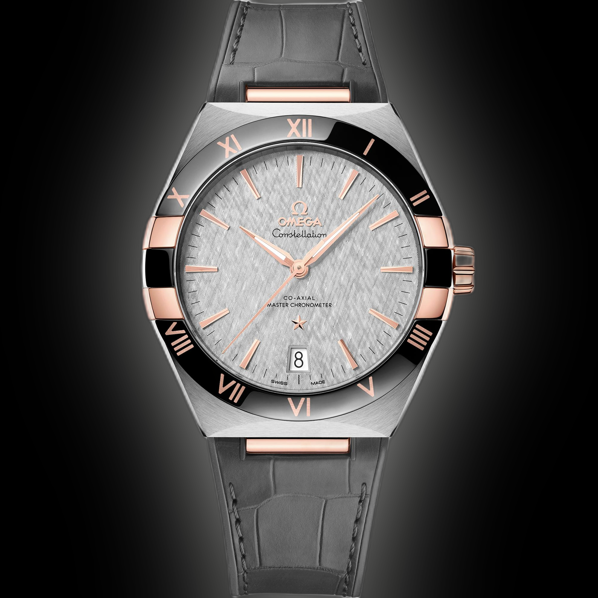 Omega Constellation 131.23 Grey Dial, 18K Sedna Gold, 41.0 mm