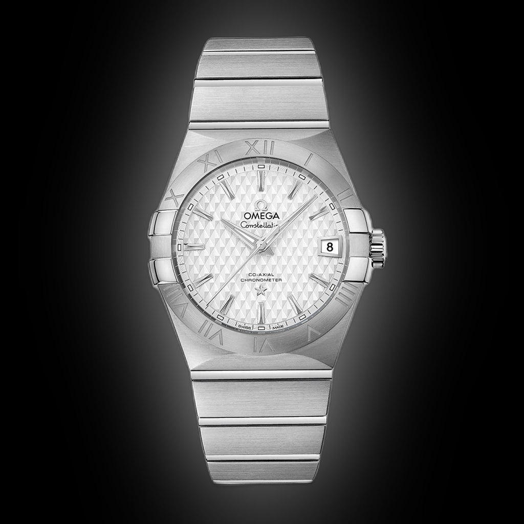Omega Constellation 38 123.10 Silver Lozenge Dial, Stainless Steel