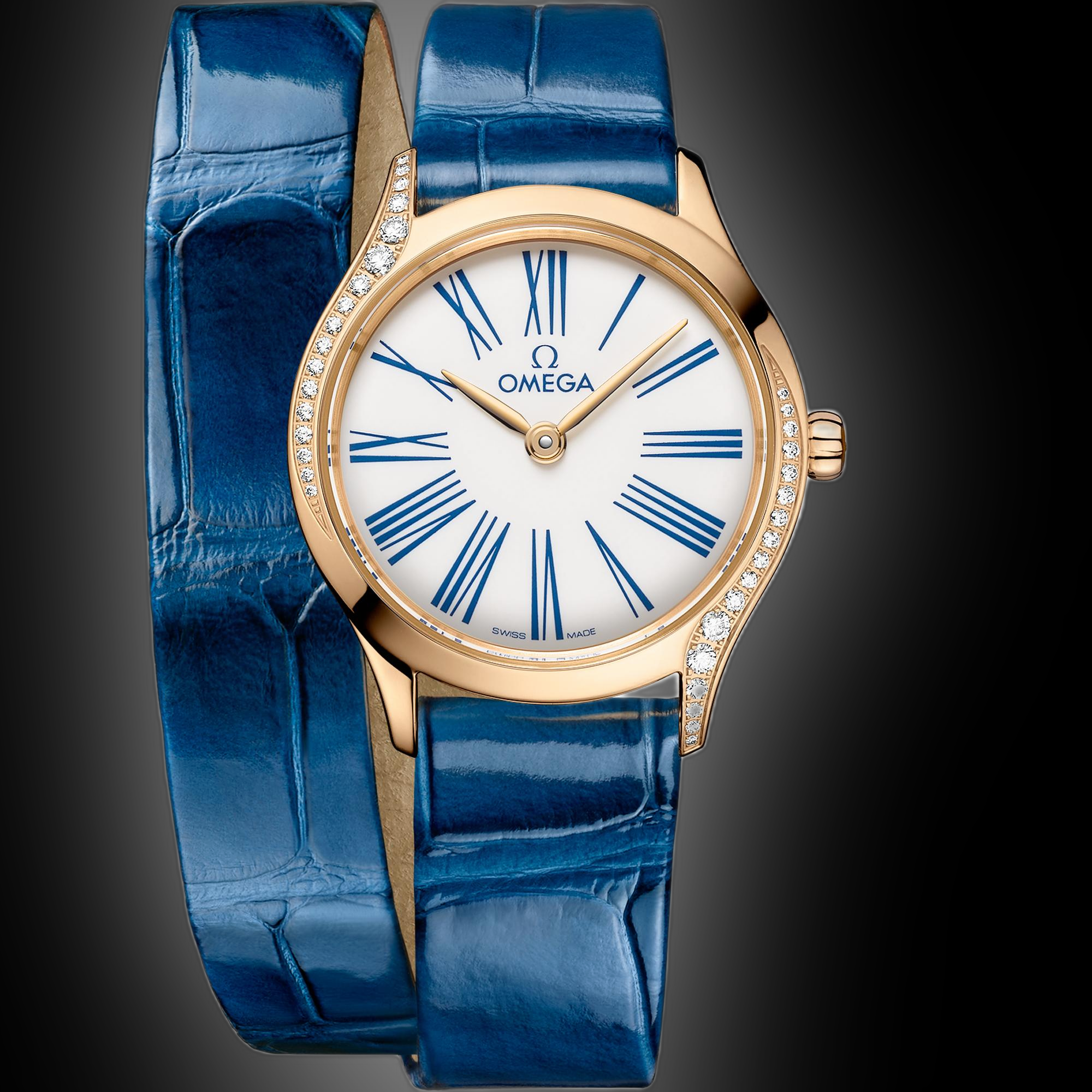 Omega De Ville Trésor Yellow Dial, 18K Moonshine™ Gold