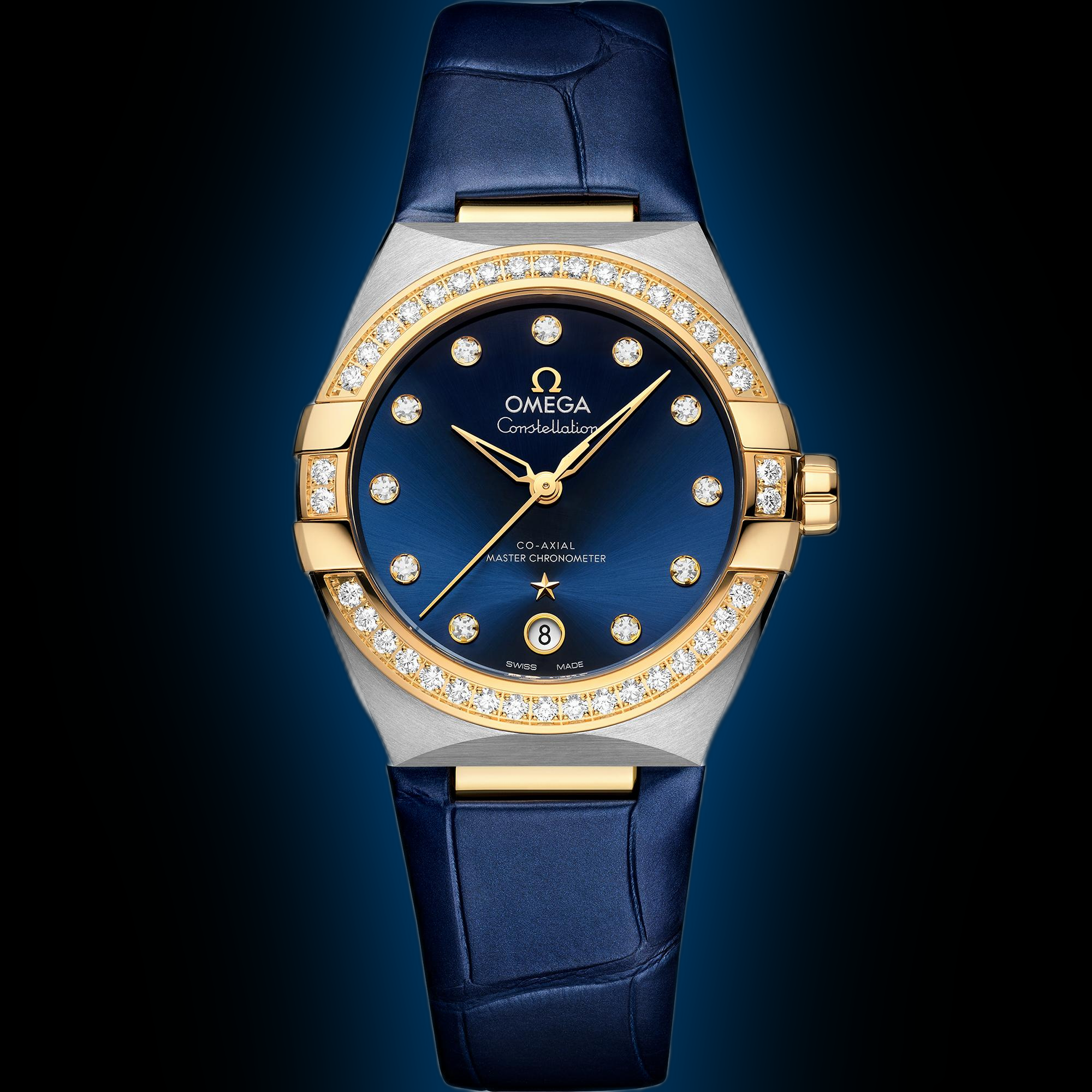 Omega Constellation 131.28 Blue Dial, 18K Yellow Gold, 36.0 mm