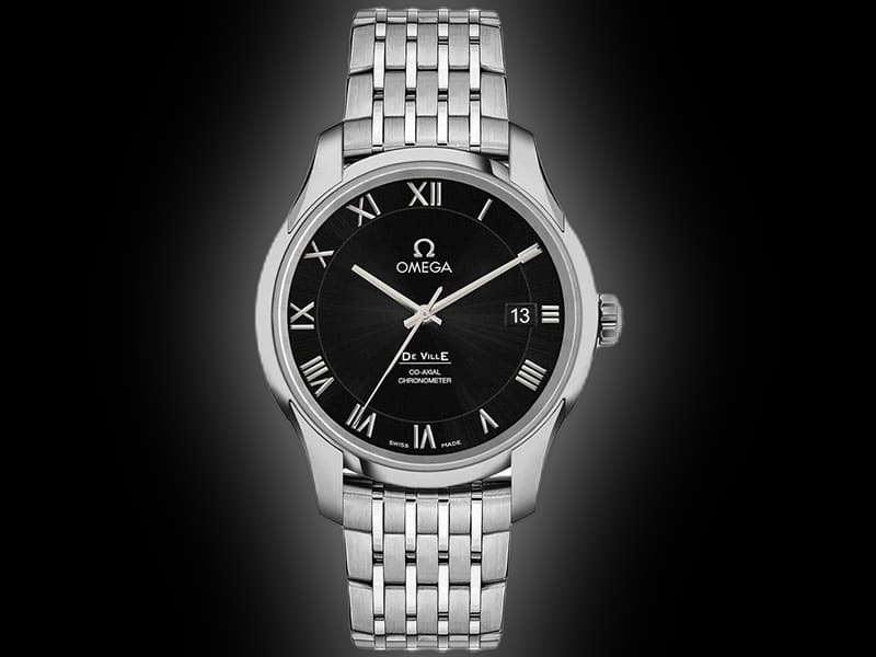 Omega De Ville 38.7 4833.51 Black Dial, Stainless Steel, Co-Axial, GMT