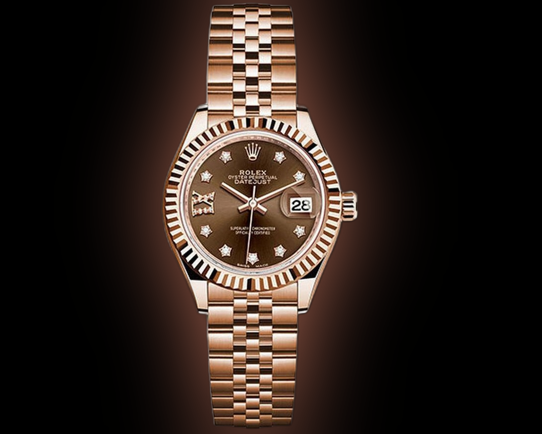 Rolex Lady-Datejust 279175 Chocolate Dial, 18kt Everose Gold, 28.0 mm ...