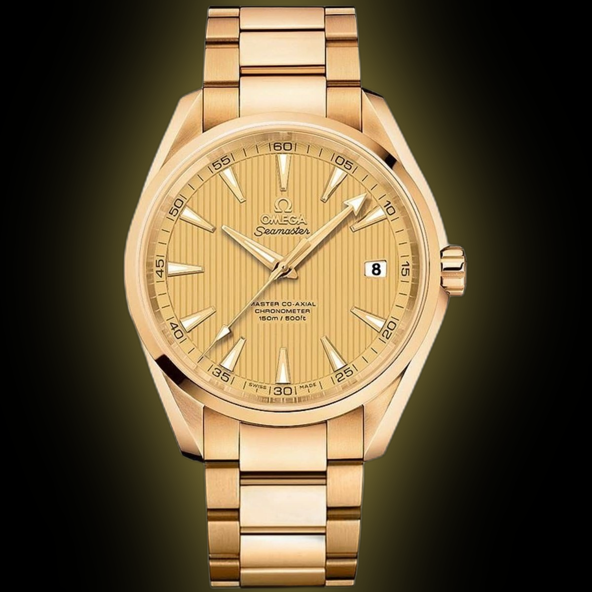 Omega Seamaster Aqua Terra 150M 231.50 Champagne Dial, Yellow Gold
