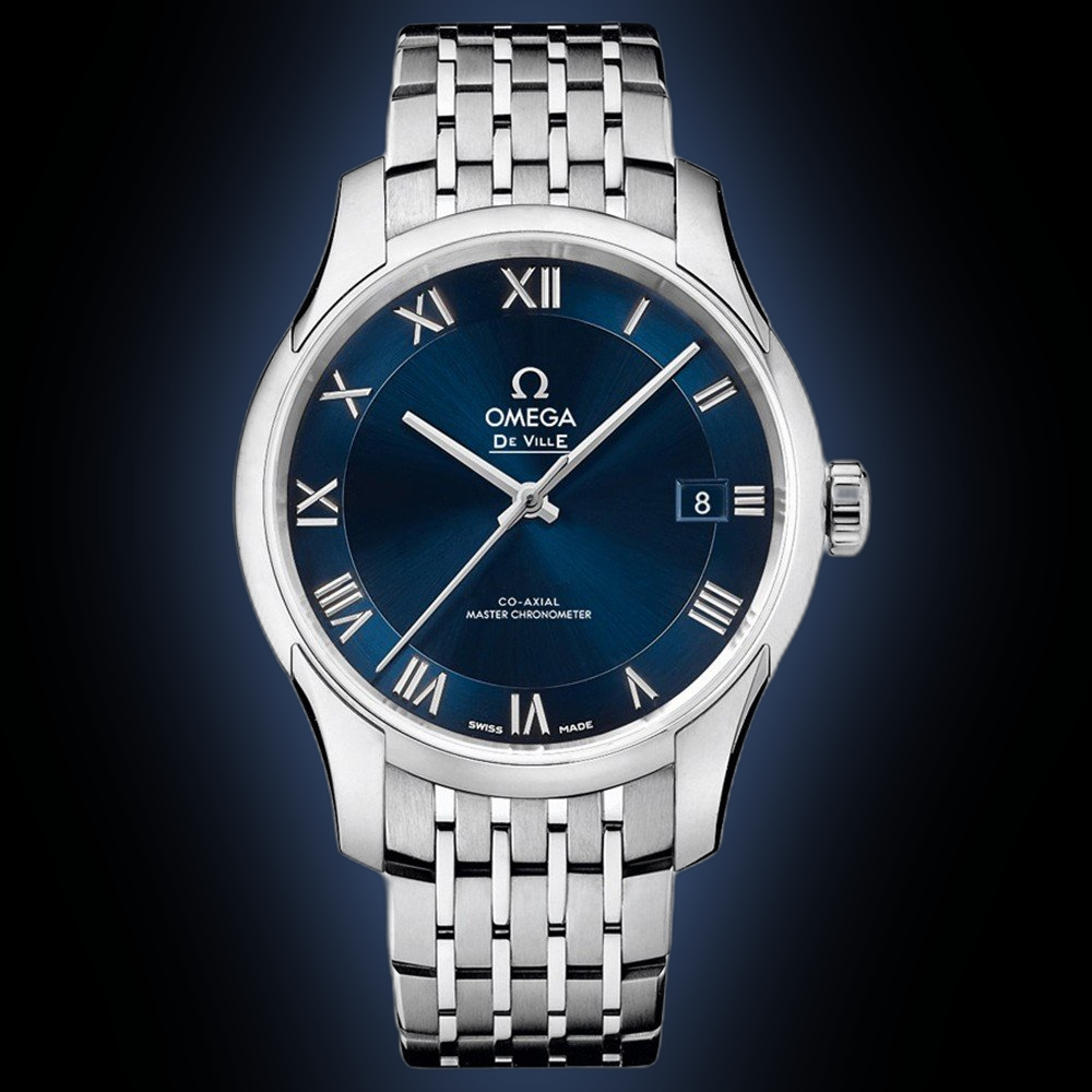 Omega De Ville Hour Vision Master 433.10 Blue Dial, Stainless