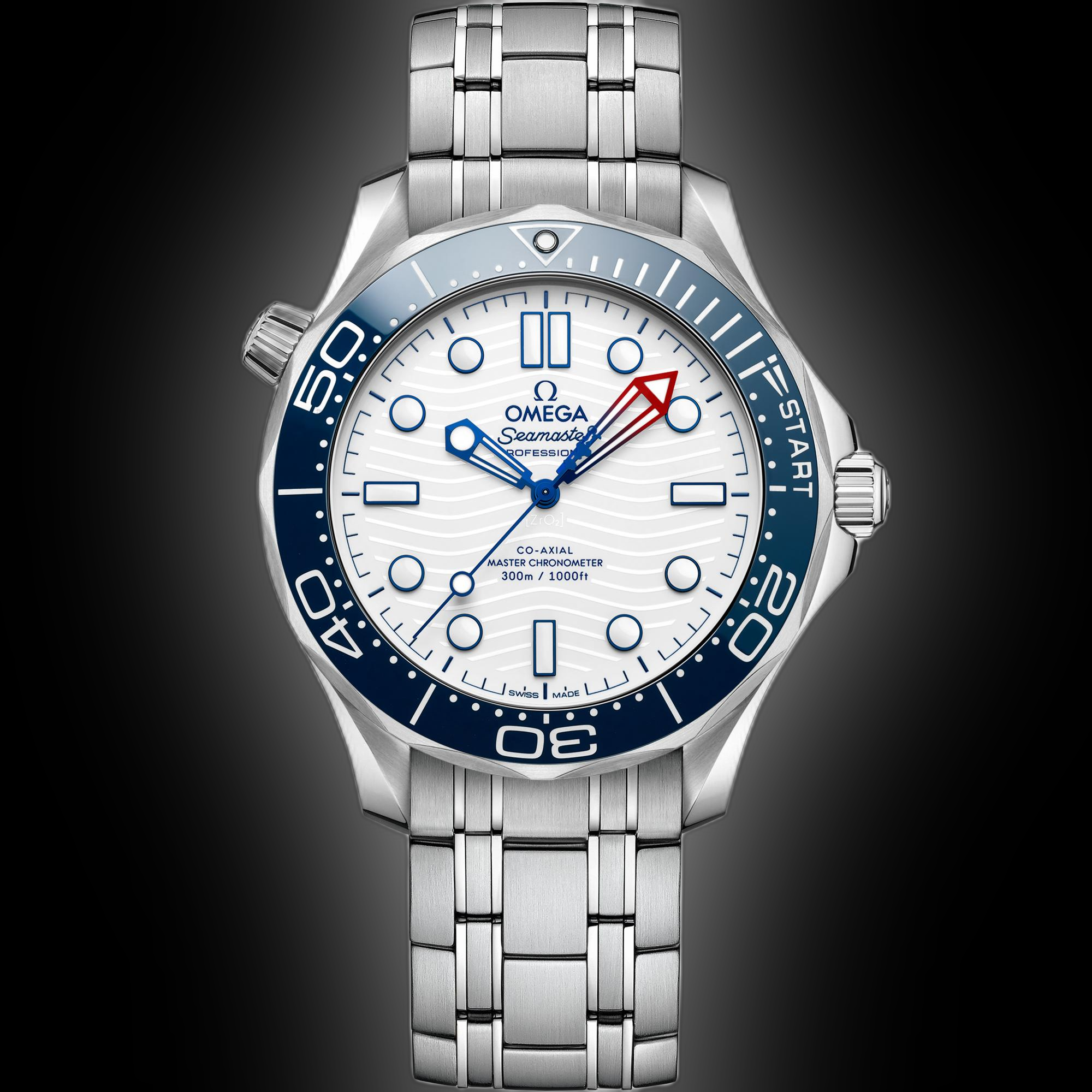 Omega Seamaster Diver 300M White Dial, Stainless Steel - Main Image