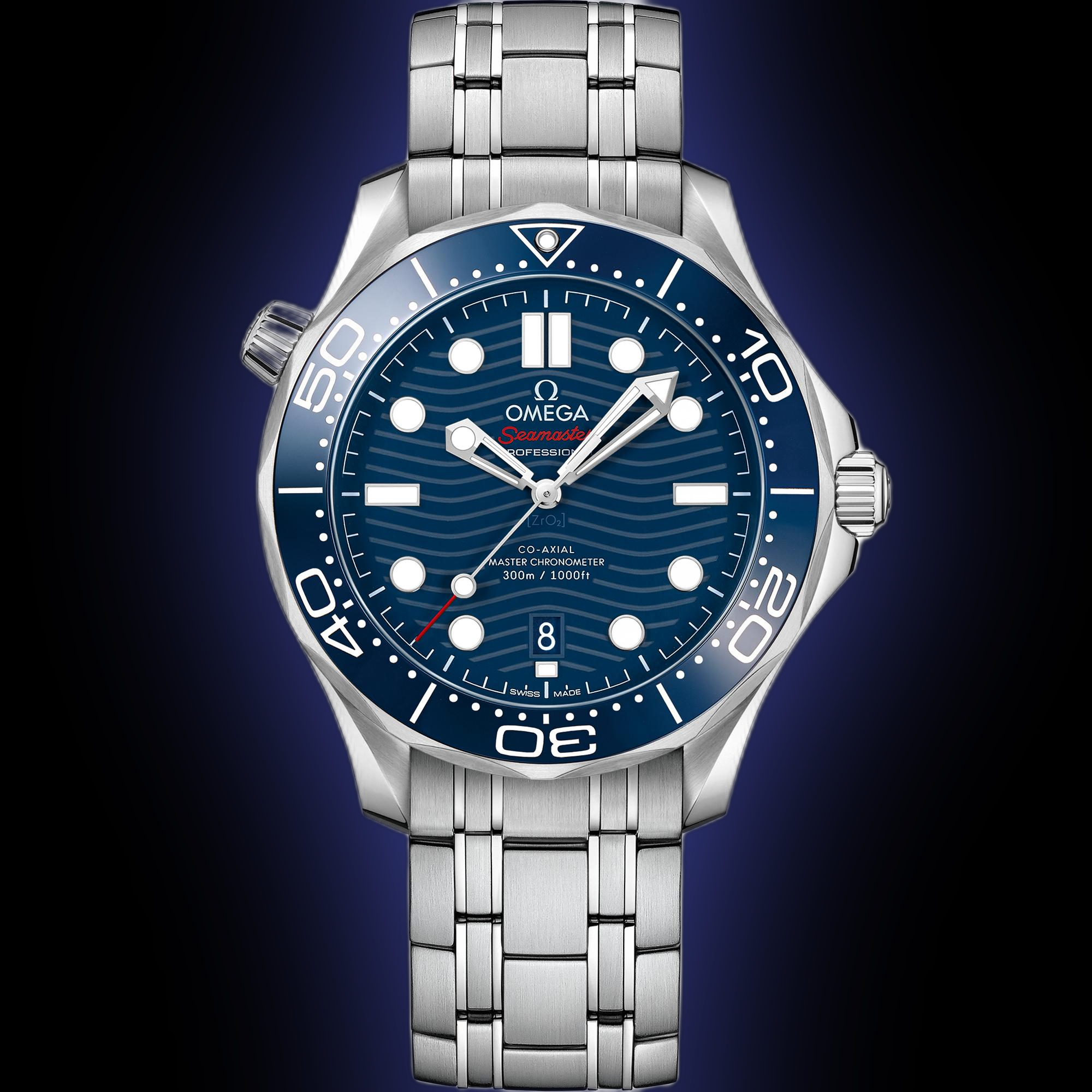 Goldsmiths O21030422003001 Omega Seamaster Diver 300M Blue