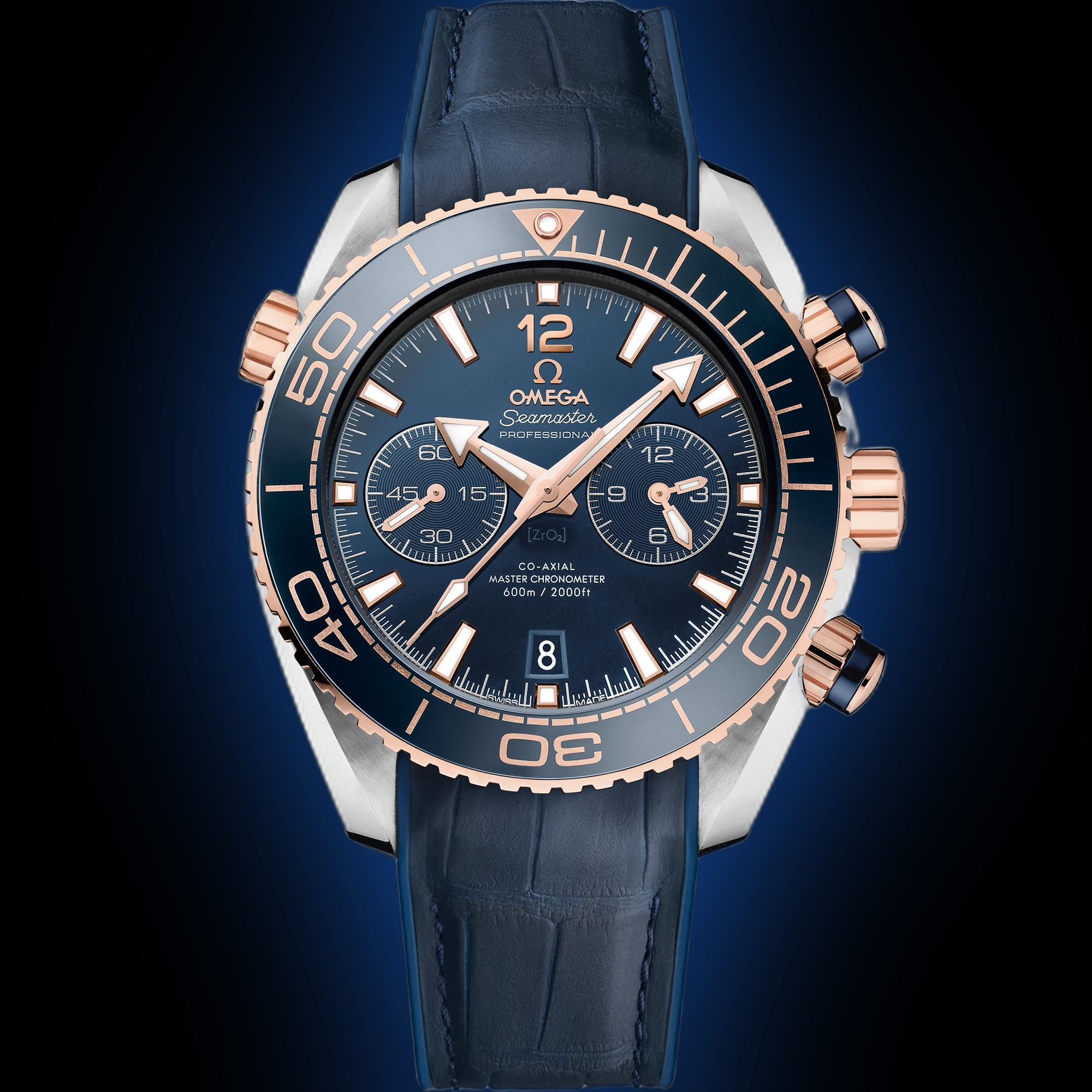 Omega 39.5mm Ladies Seamaster Planet Ocean Sedna Gold Watch- 215.23.40.20.04.001 Omega Seamaster Planet Ocean 215.23.40.20.04.001 | Ref  main image 3