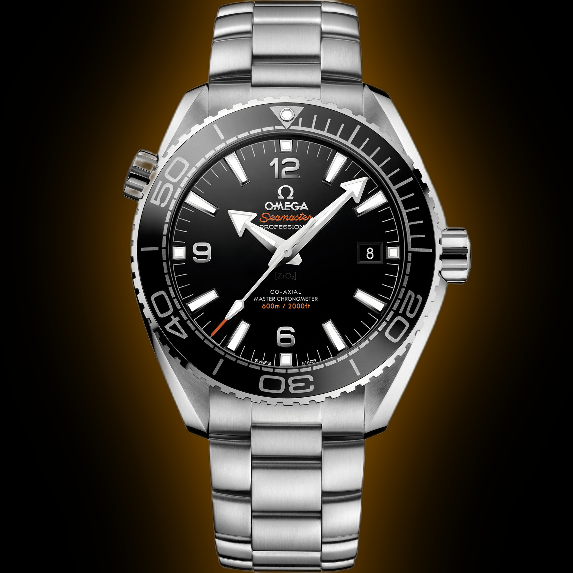 Omega Seamaster Planet Ocean 6000M Black Dial, Stainless