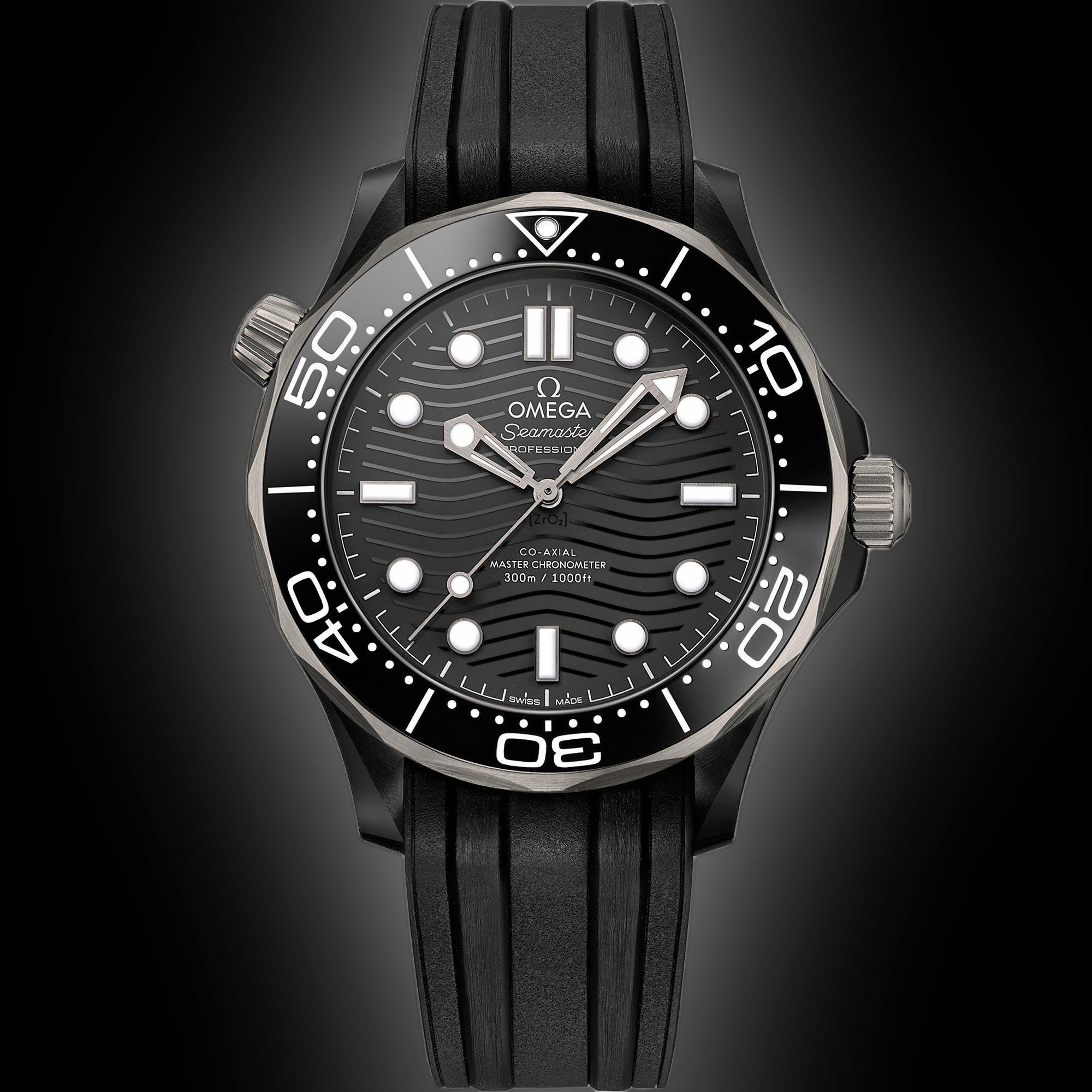 Omega Seamaster Diver 300M Black Dial, Grade Titanium