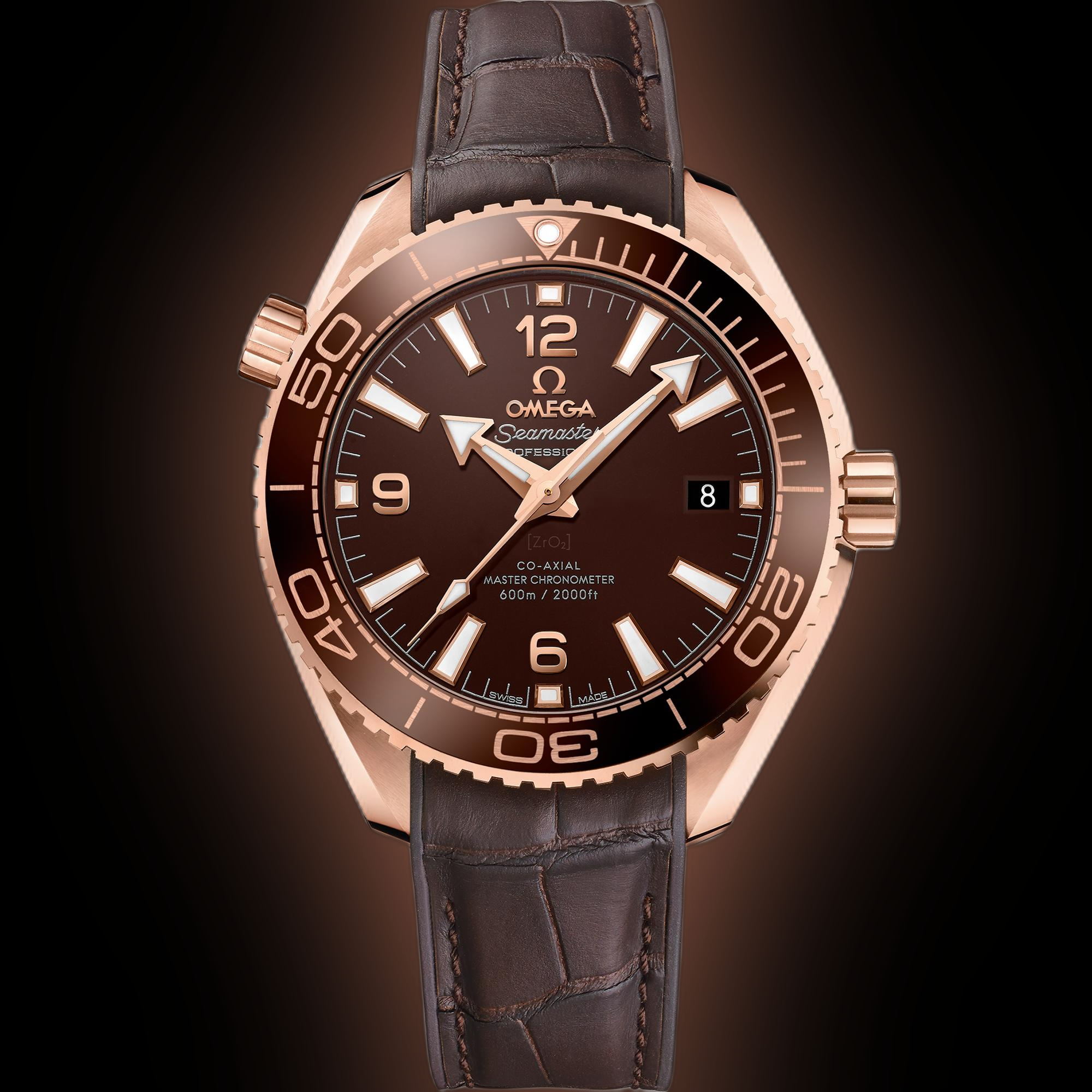 Omega Seamaster Planet Ocean 6000M Brown Dial, 18K Sedna