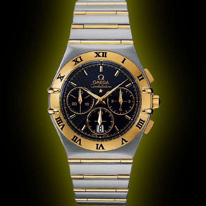 OMEGA ゴールド ブラックレザー 時計 オメガ〉の新作ゴールド時計はイヤミに見えない特別なスピード