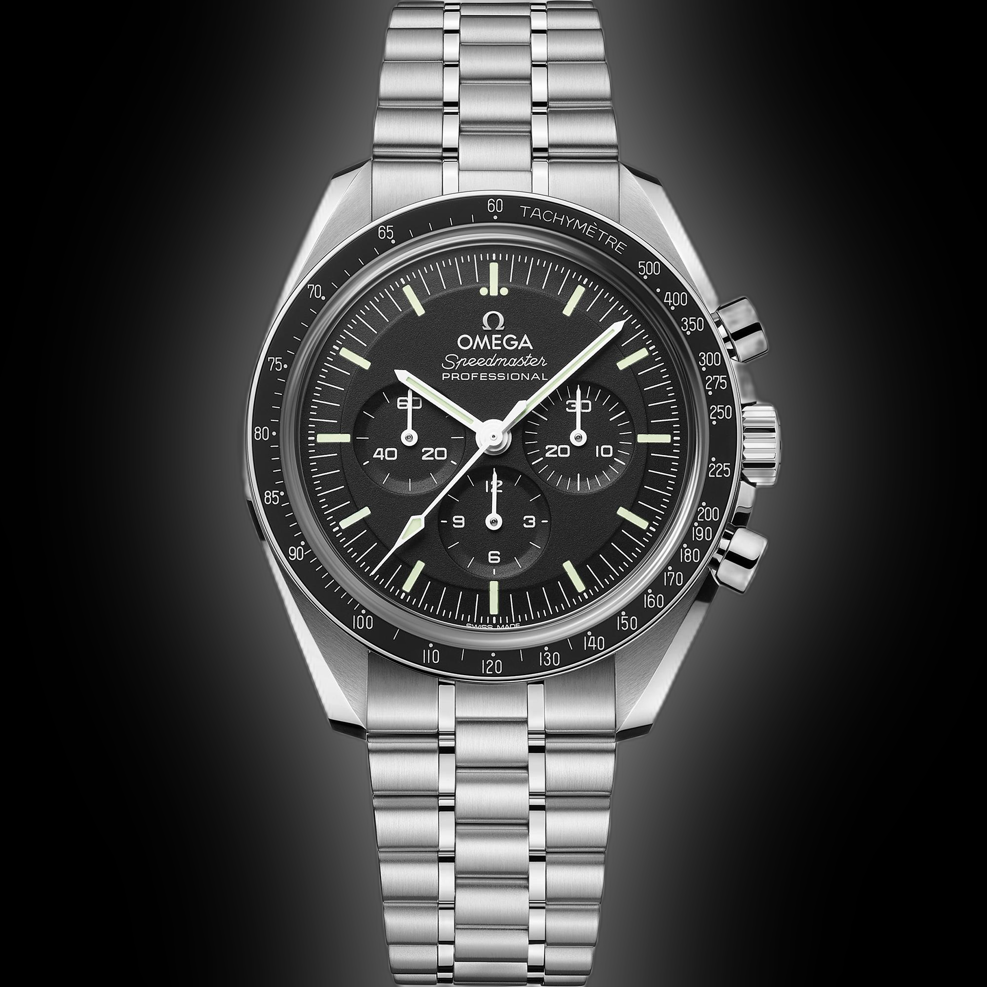 Omega Speedmaster Moonwatch Black Dial, Stainless Steel