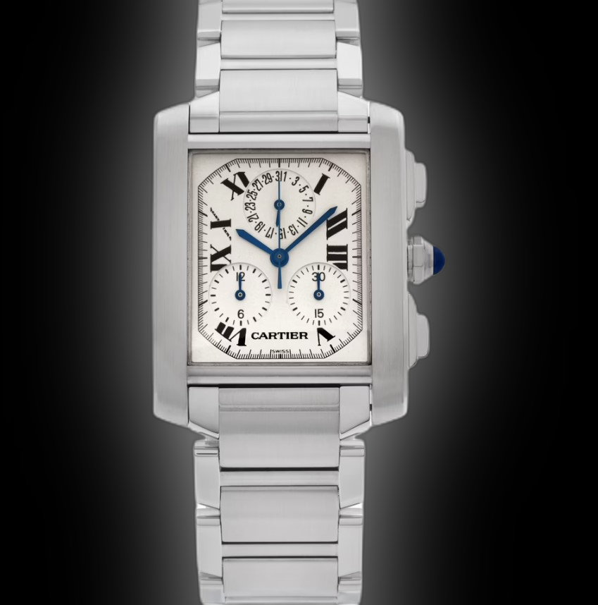 Cartier クォーツ時計 ホワイト Cartier Tank Française 2303 White Dial, Stainless Steel