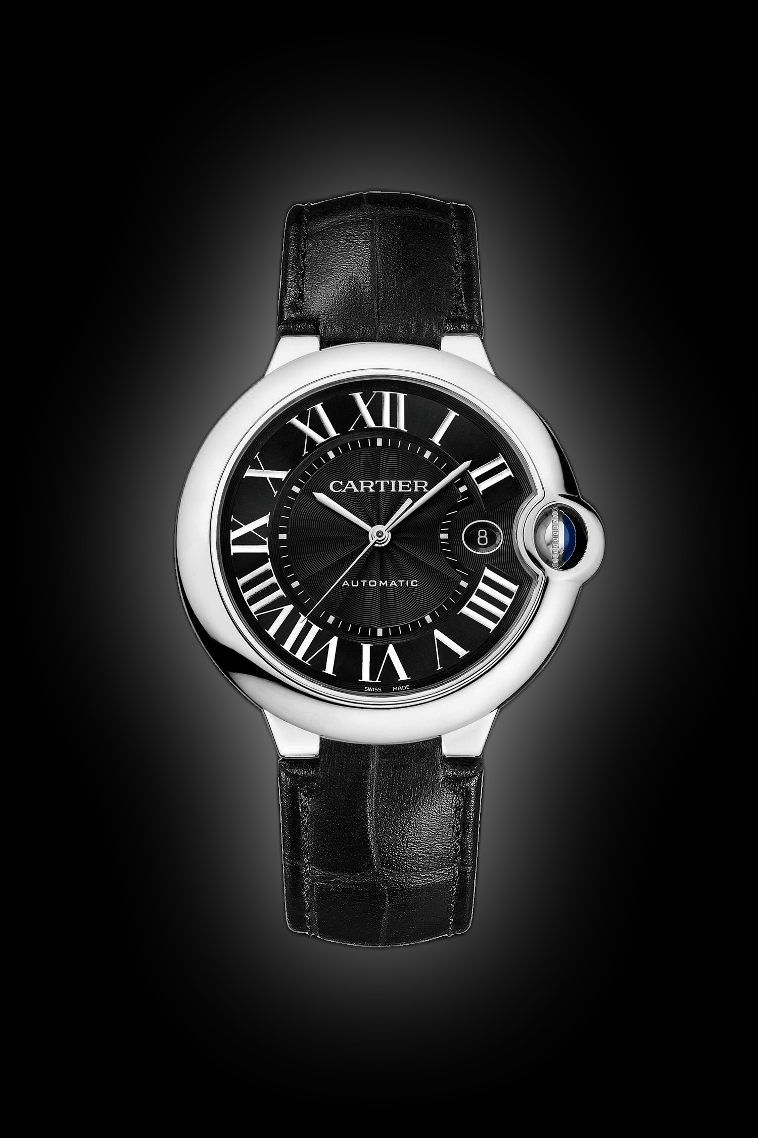 Cartier Ballon Bleu de Cartier 42 WSBB Black Dial, Stainless Steel
