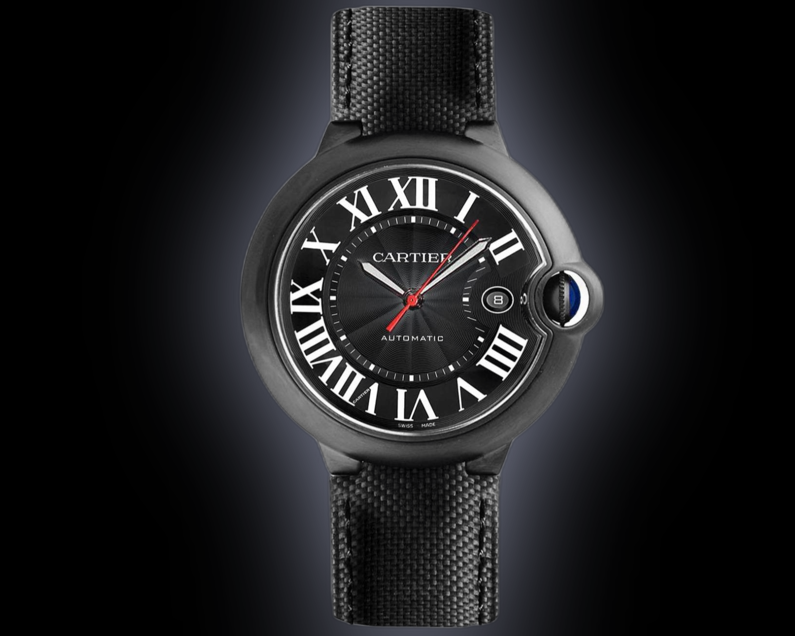 Cartier Ballon Bleu de Cartier 42 WSBB Black Dial, Stainless Steel