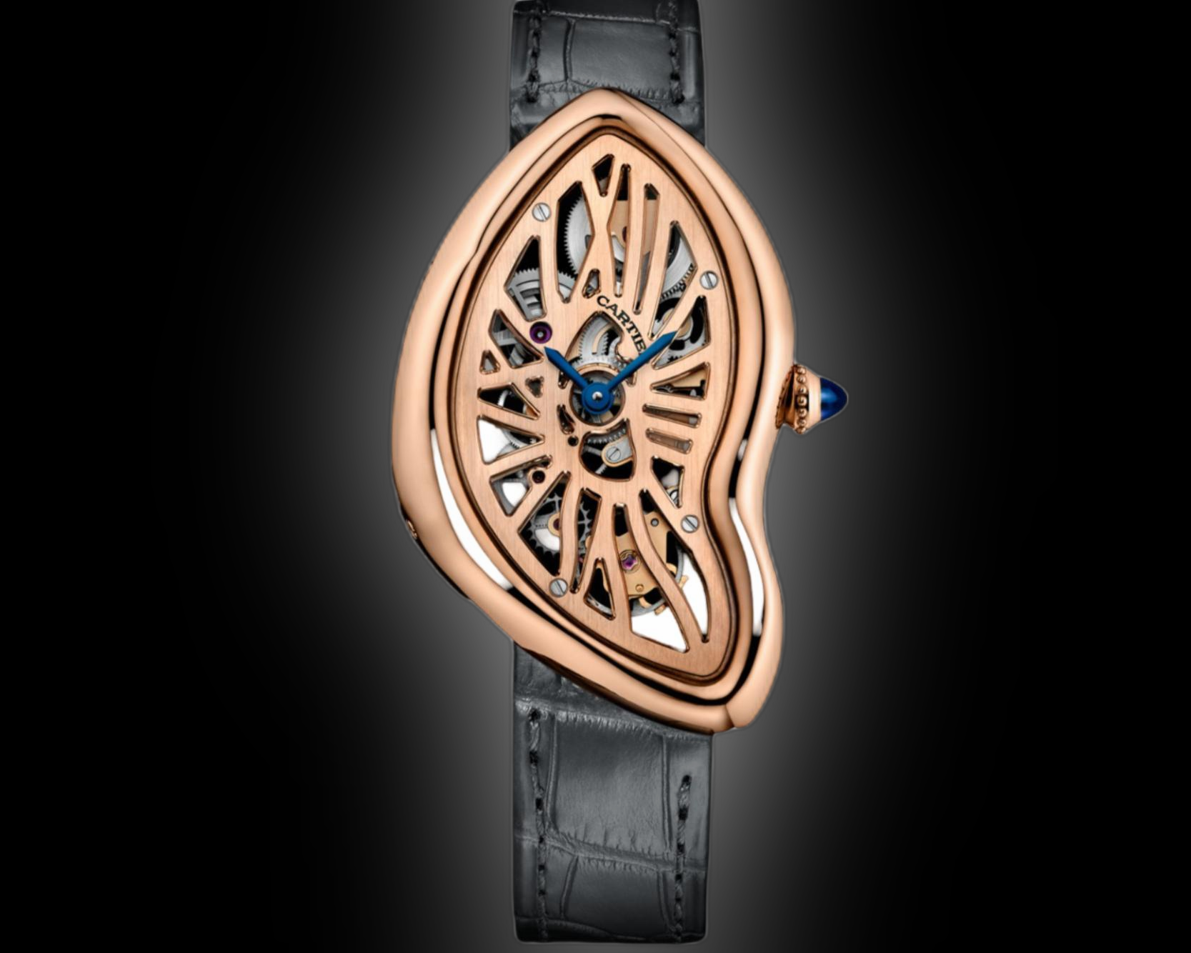 Cartier Crash de Cartier WHCH Skeleton Dial, Pink Gold, 28.1 mm